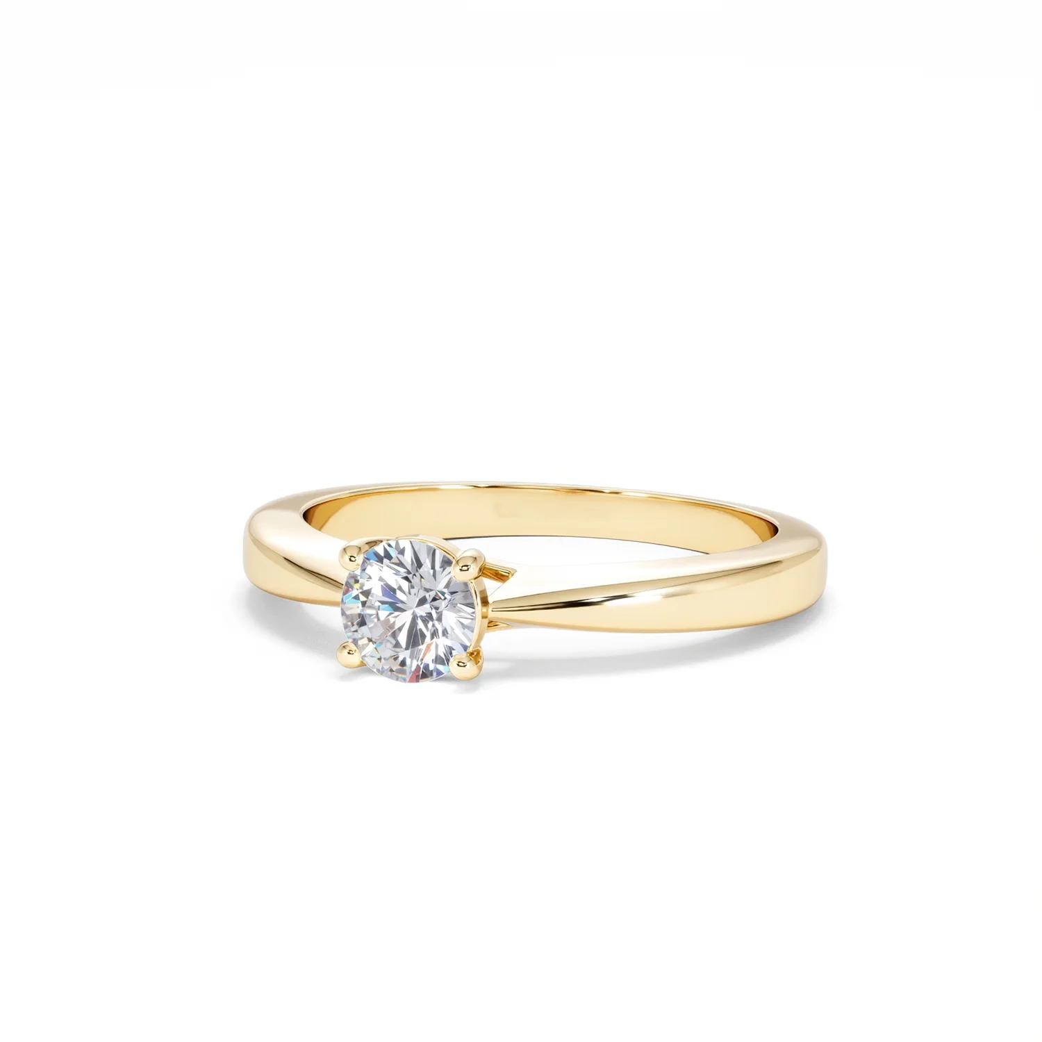 Naomi Lab Diamond Engagement Ring 0.50ct H/Si in 18K Gold Vermeil - Image 83