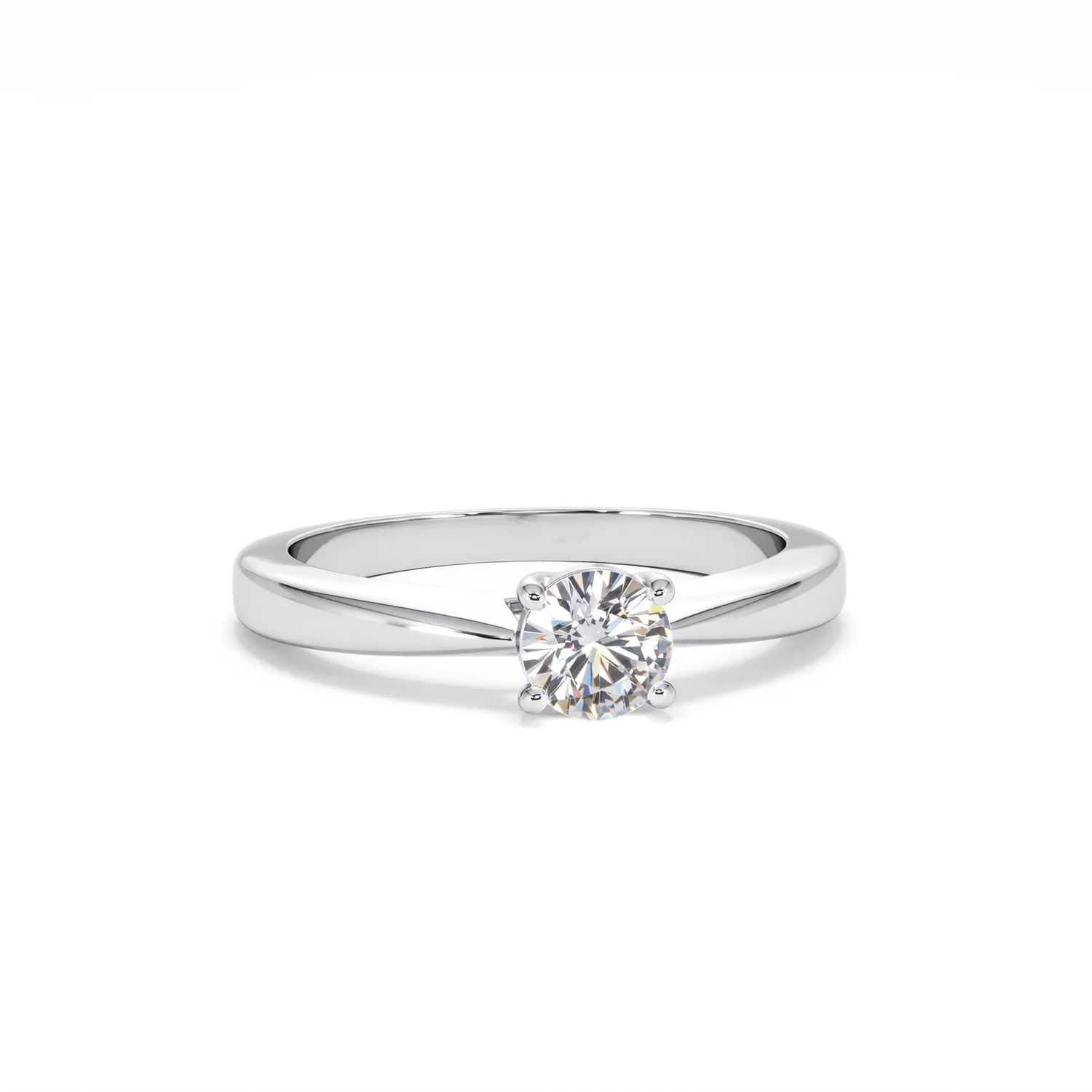 Naomi Lab Diamond Engagement Ring 0.50ct H/Si in 925 Silver - Image 10