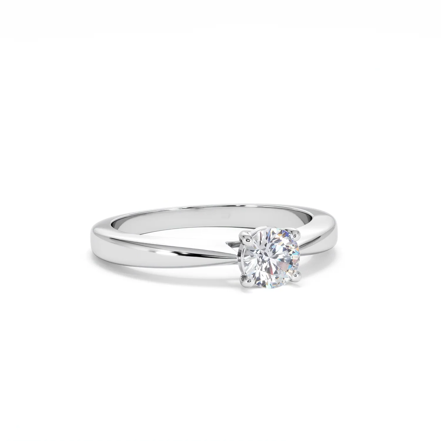 Naomi Lab Diamond Engagement Ring 0.50ct H/Si in 925 Silver - Image 13