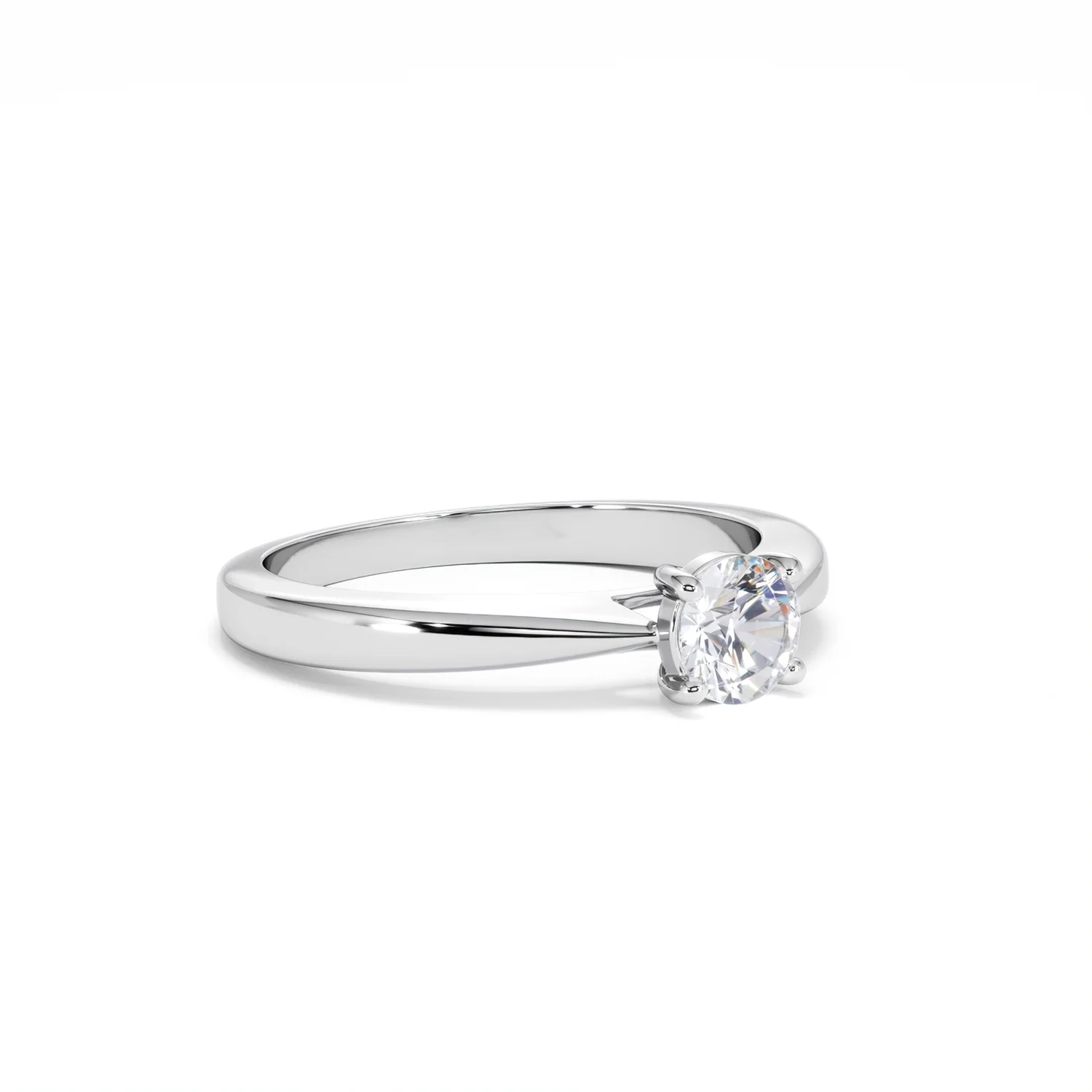 Naomi Lab Diamond Engagement Ring 0.50ct H/Si in 925 Silver - Image 16
