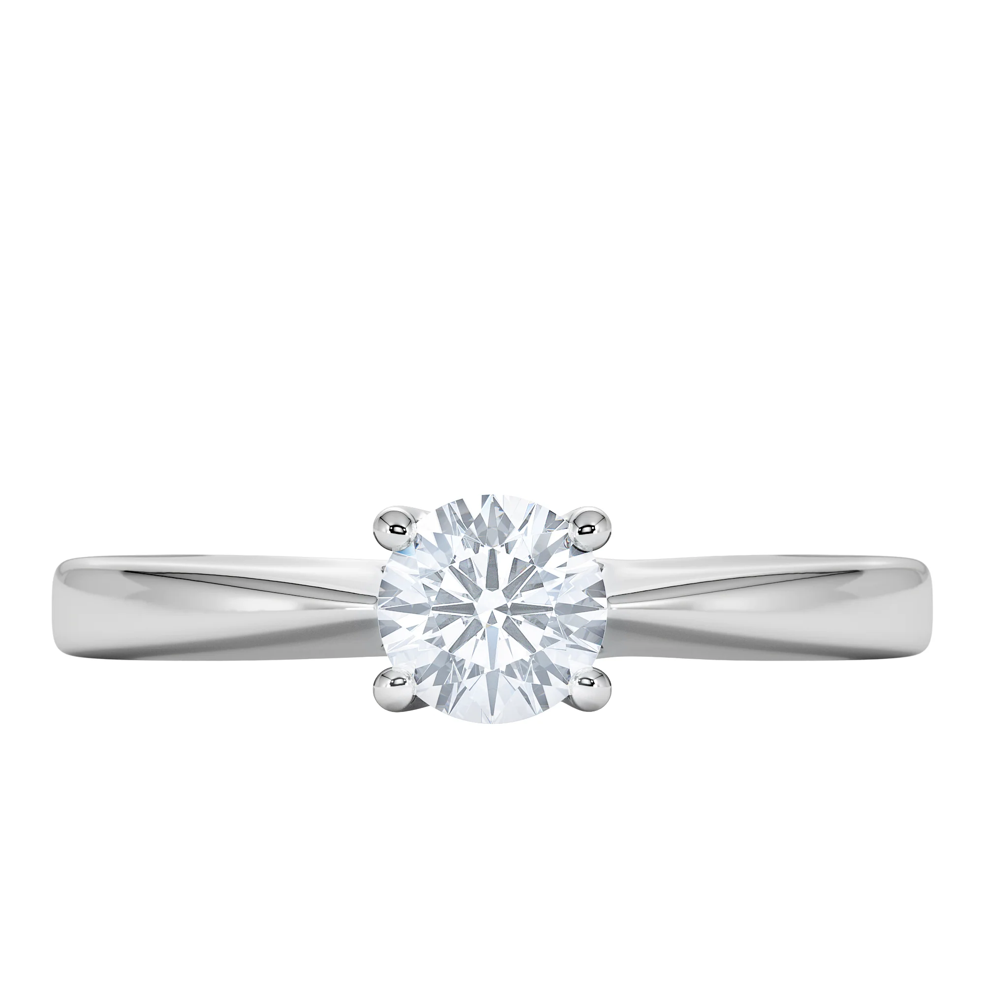 Naomi Lab Diamond Engagement Ring 0.50ct H/Si in 925 Silver - Image 5