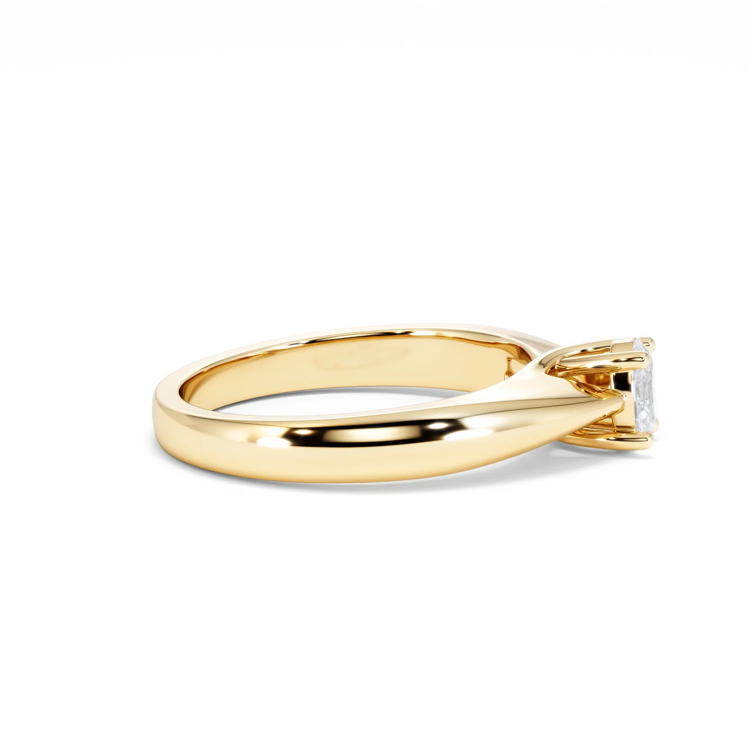 Naomi Oval Cut Lab Diamond Engagement Ring 0.33ct H/SI in 18k Gold Vermeil - Image 28