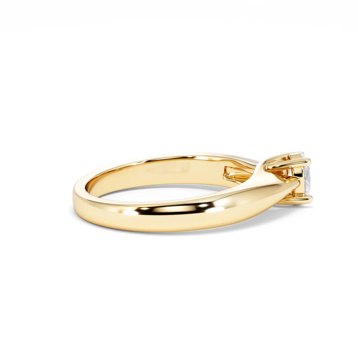Naomi Oval Cut Lab Diamond Engagement Ring 0.33ct H/SI in 18k Gold Vermeil - Image 32
