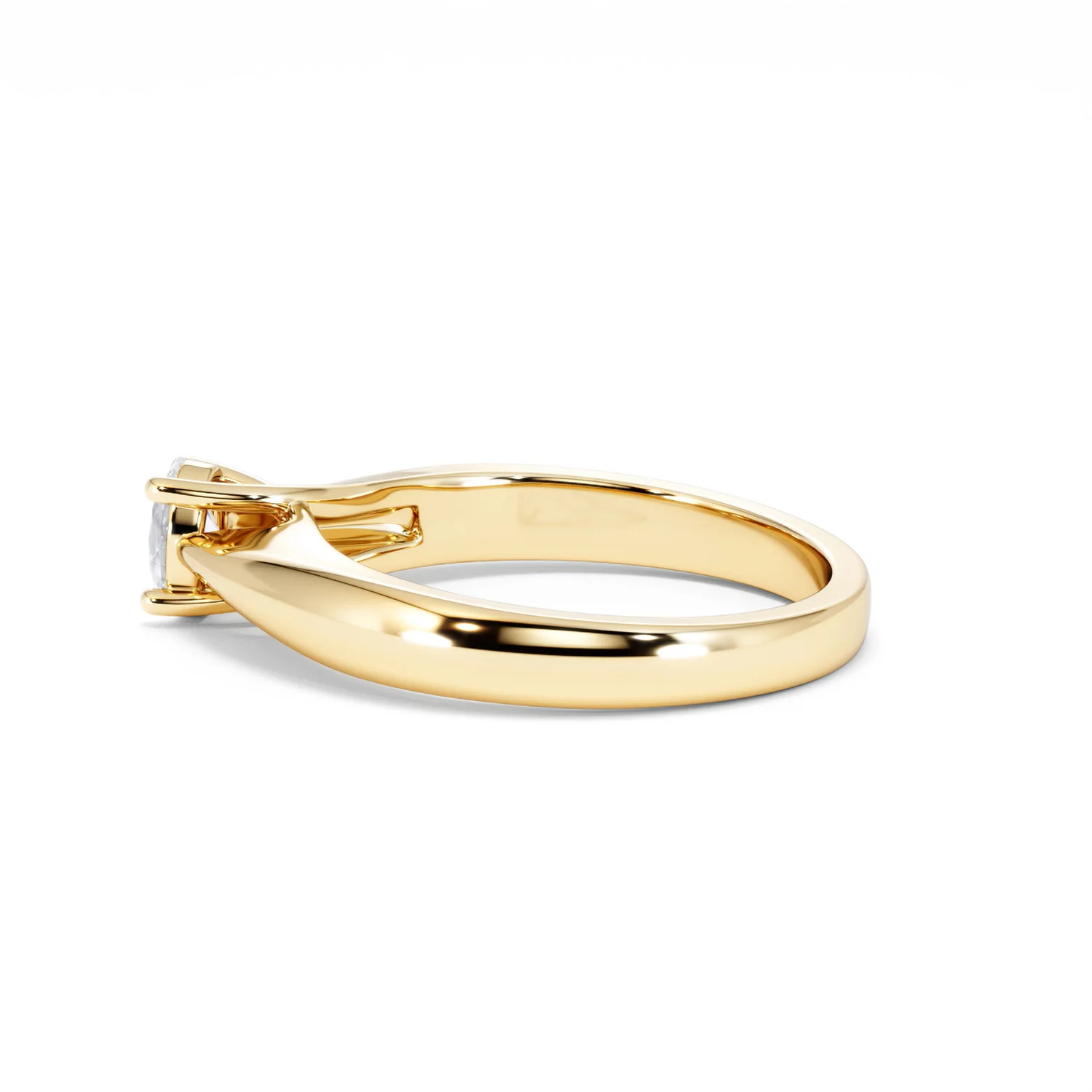 Naomi Oval Cut Lab Diamond Engagement Ring 0.33ct H/SI in 18k Gold Vermeil - Image 67