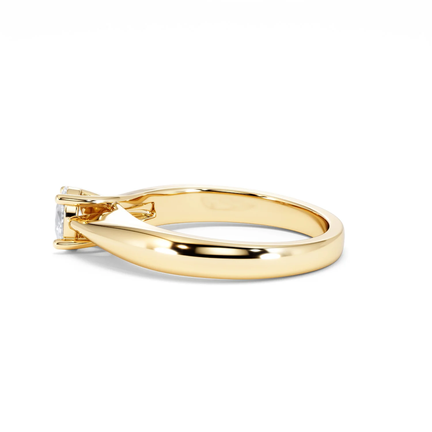 Naomi Oval Cut Lab Diamond Engagement Ring 0.33ct H/SI in 18k Gold Vermeil - Image 69