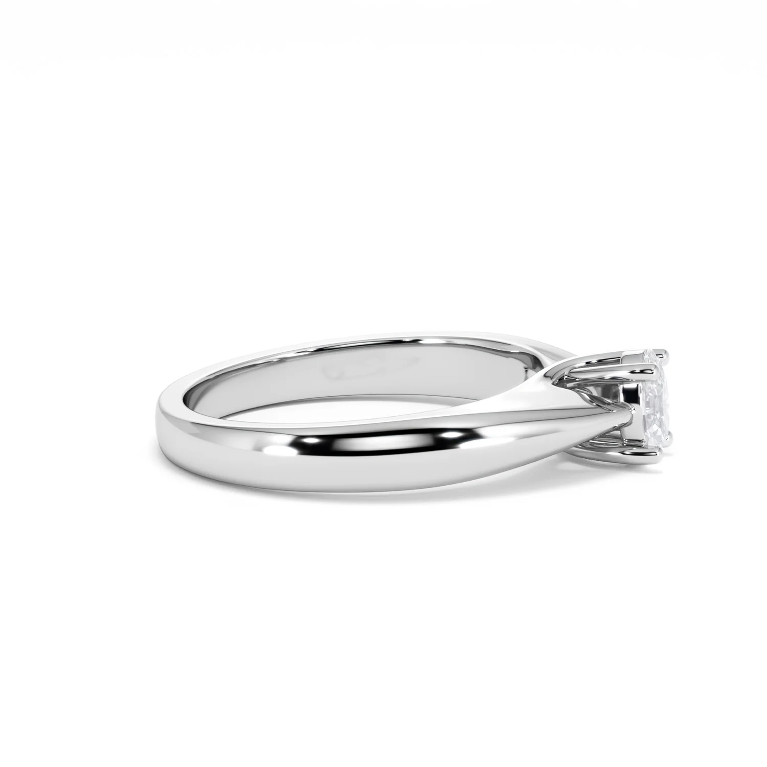 Naomi Oval Cut Lab Diamond Engagement Ring 0.33ct H/SI in 925 Silver - Image 27