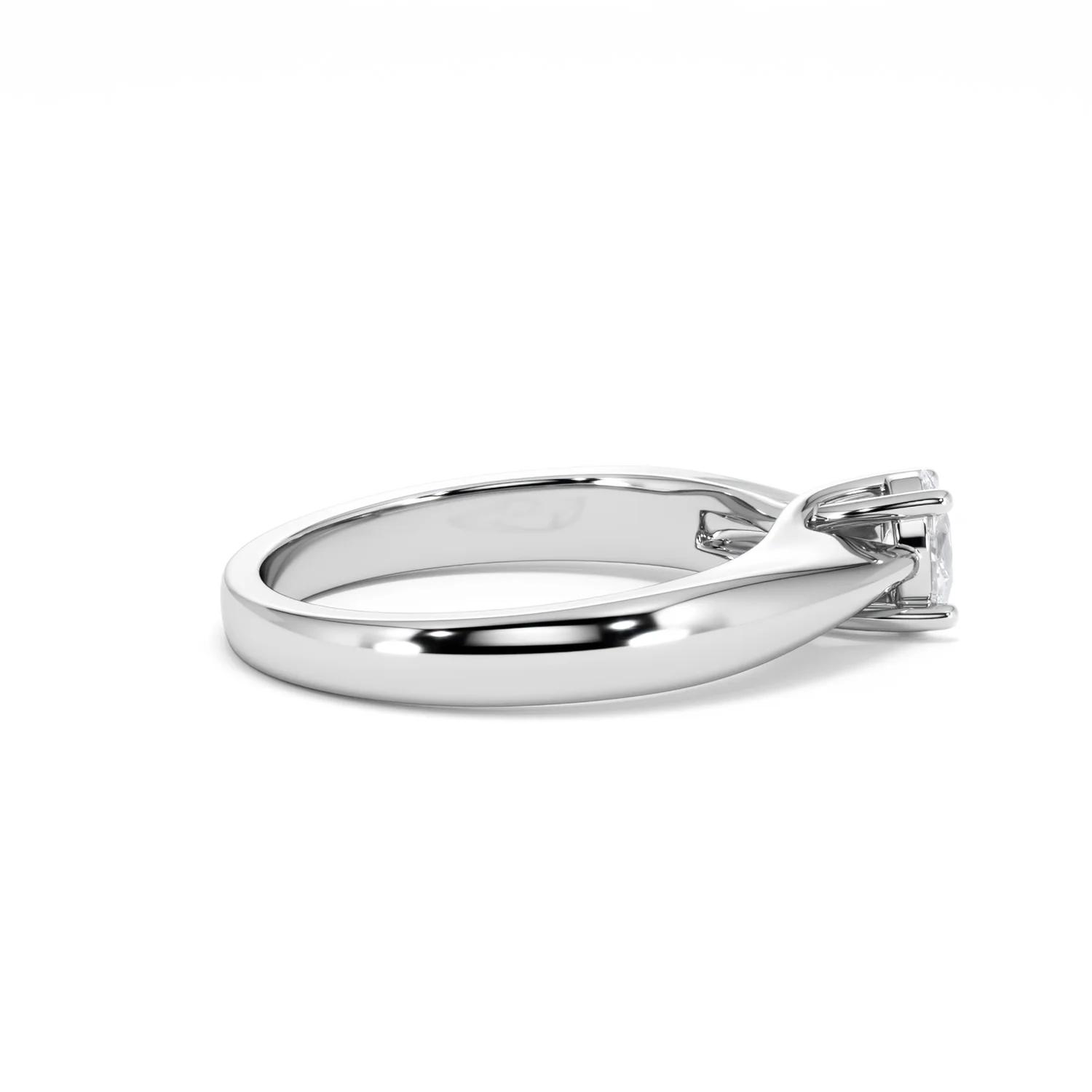 Naomi Oval Cut Lab Diamond Engagement Ring 0.33ct H/SI in 925 Silver - Image 31