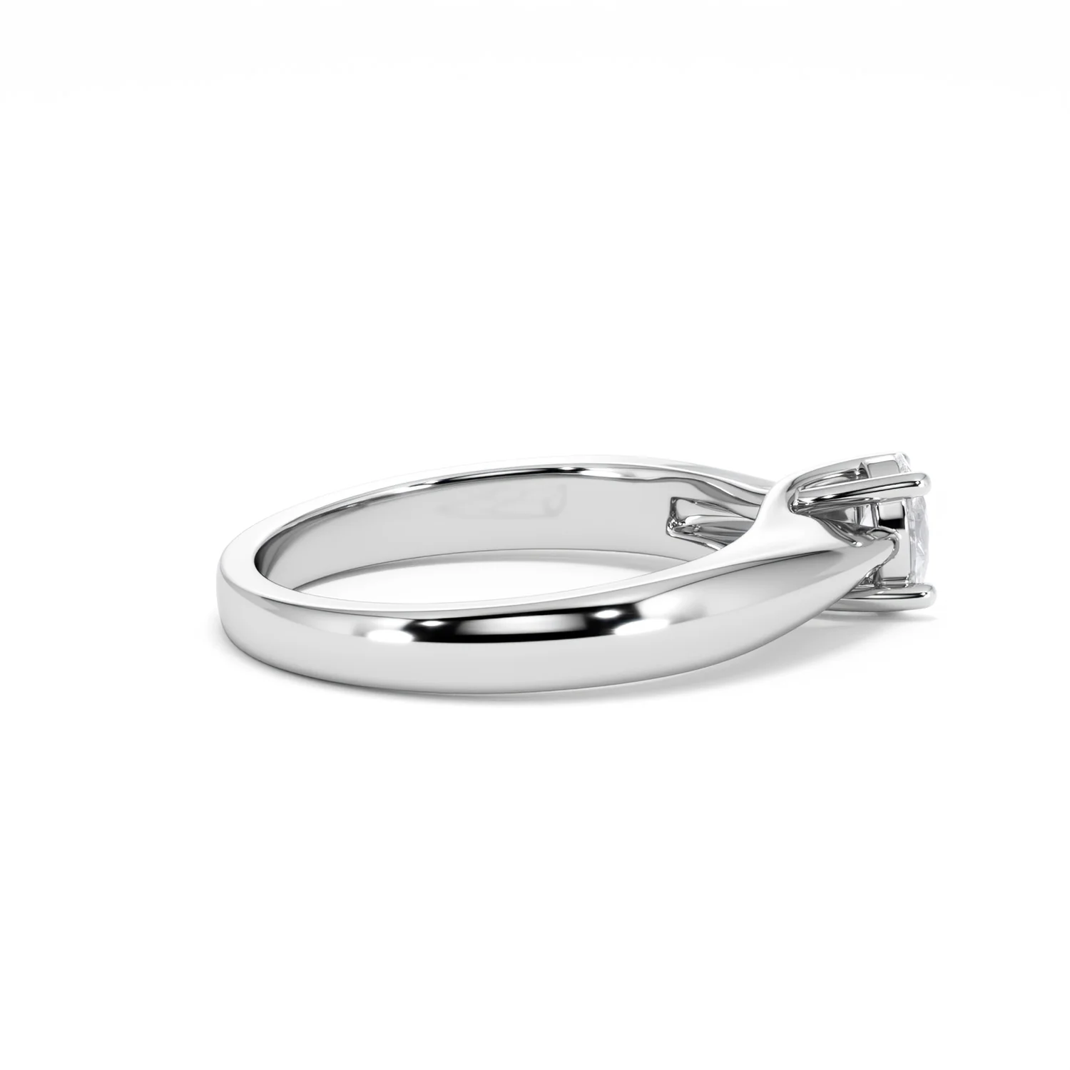 Naomi Oval Cut Lab Diamond Engagement Ring 0.33ct H/SI in 925 Silver - Image 32
