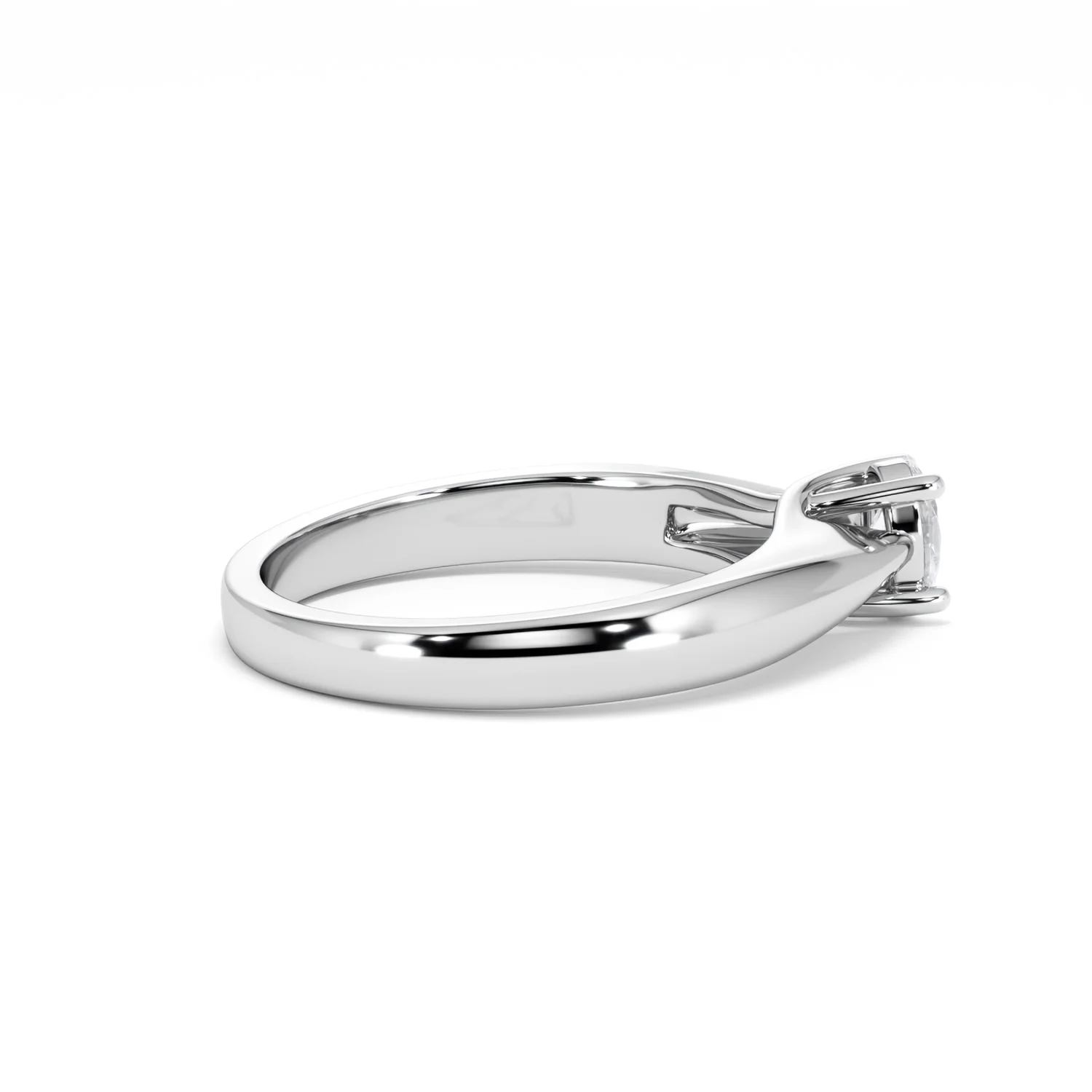Naomi Oval Cut Lab Diamond Engagement Ring 0.33ct H/SI in 925 Silver - Image 33