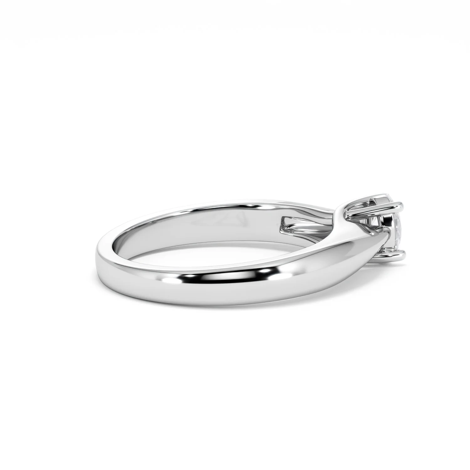 Naomi Oval Cut Lab Diamond Engagement Ring 0.33ct H/SI in 925 Silver - Image 34