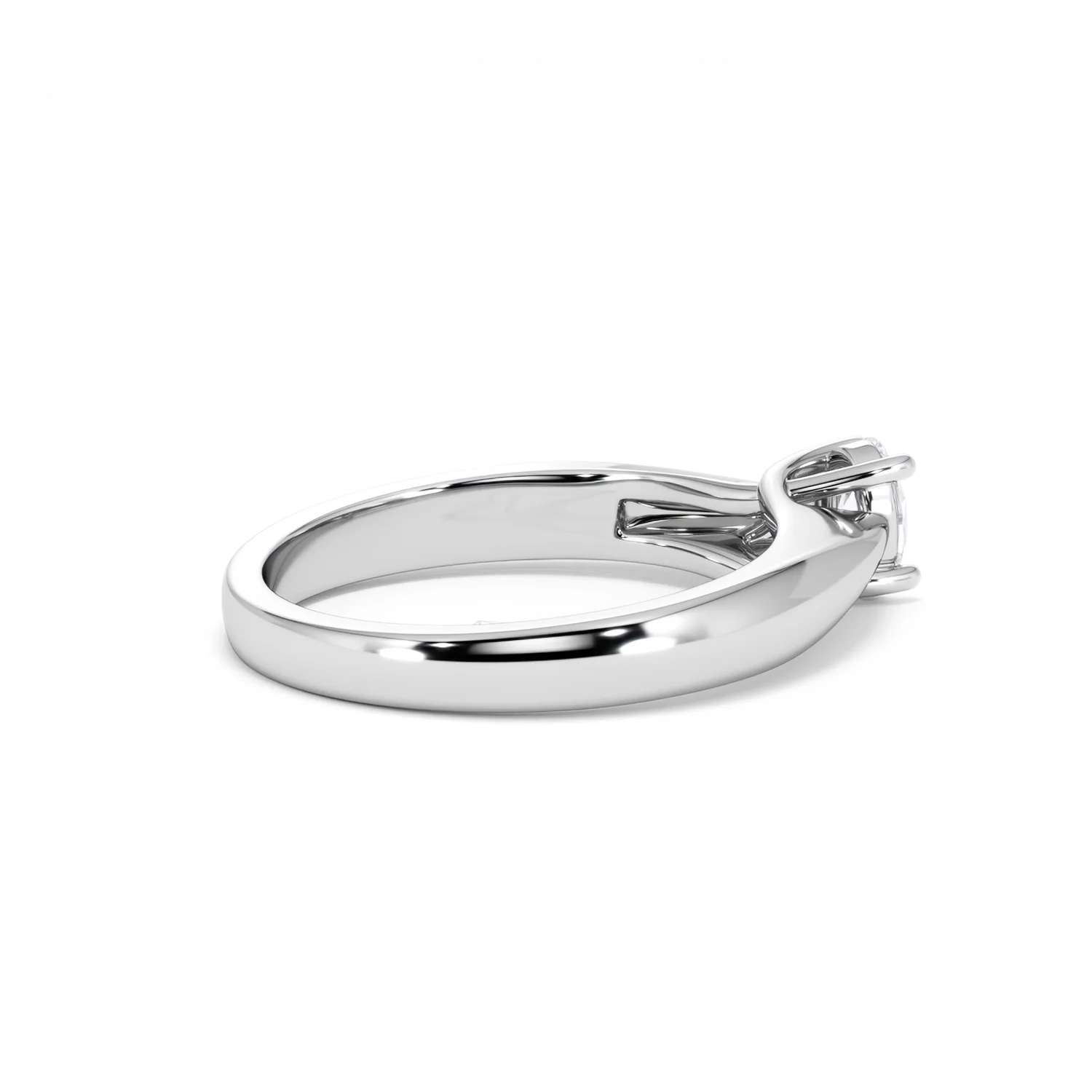 Naomi Oval Cut Lab Diamond Engagement Ring 0.33ct H/SI in 925 Silver - Image 36