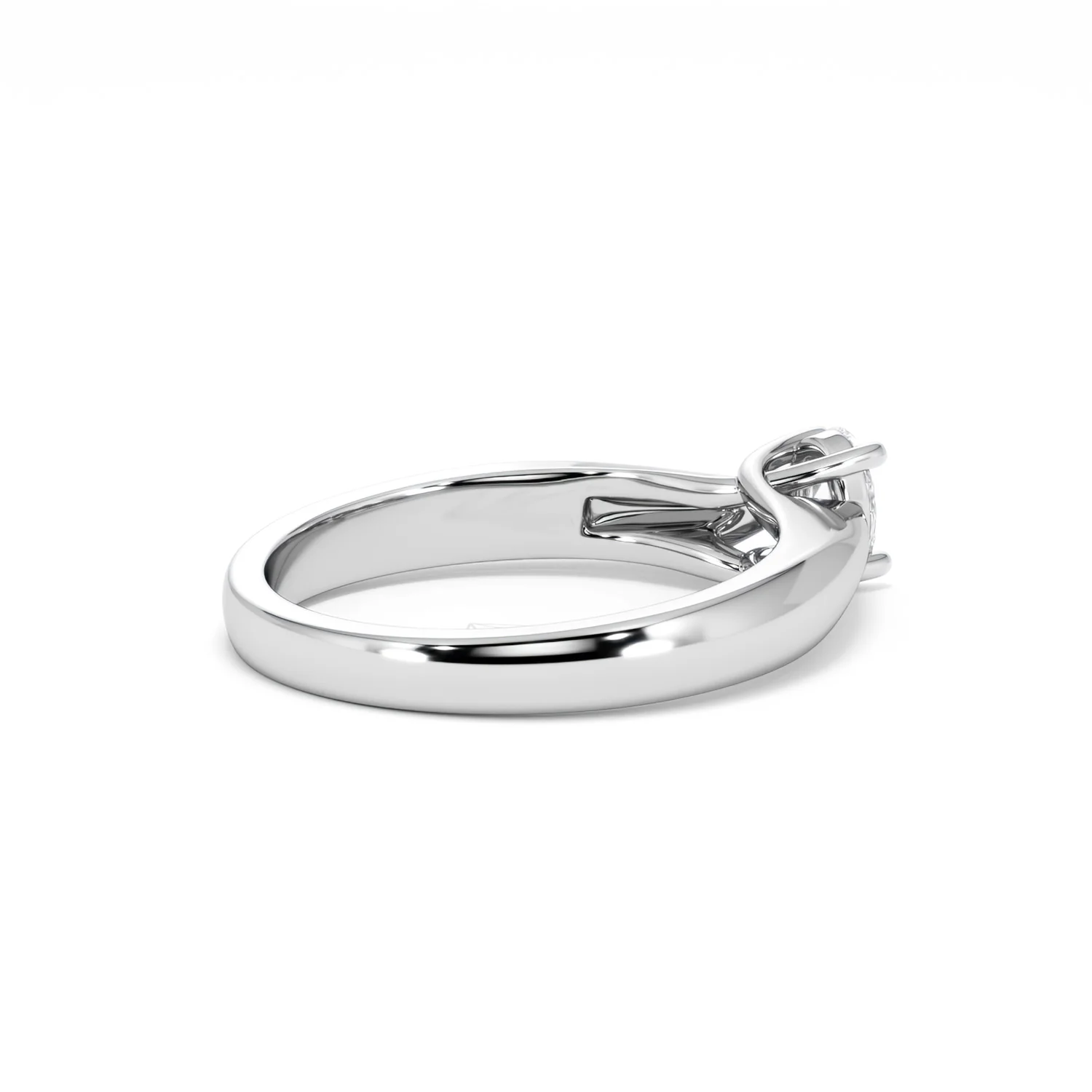 Naomi Oval Cut Lab Diamond Engagement Ring 0.33ct H/SI in 925 Silver - Image 38
