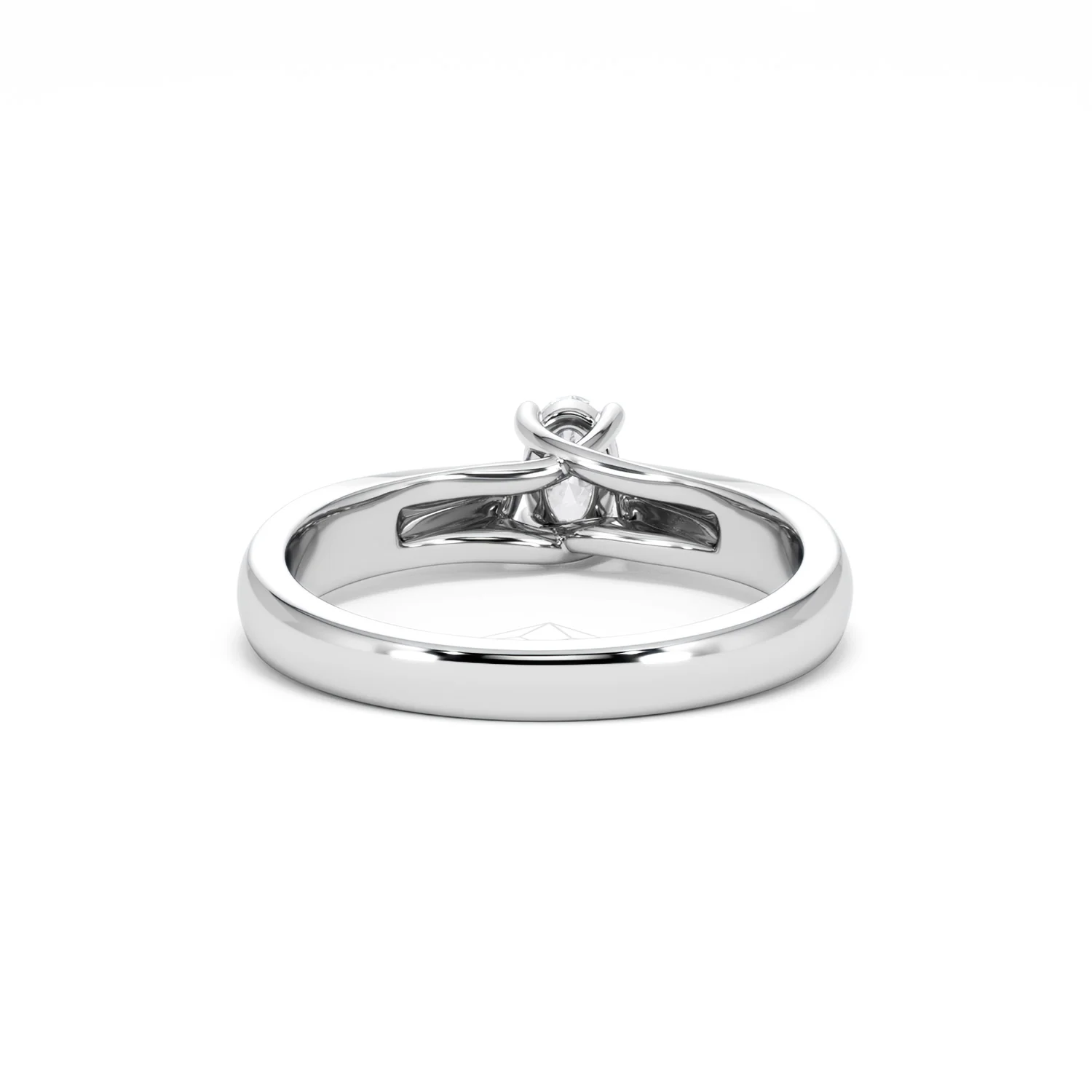 Naomi Oval Cut Lab Diamond Engagement Ring 0.33ct H/SI in 925 Silver - Image 49