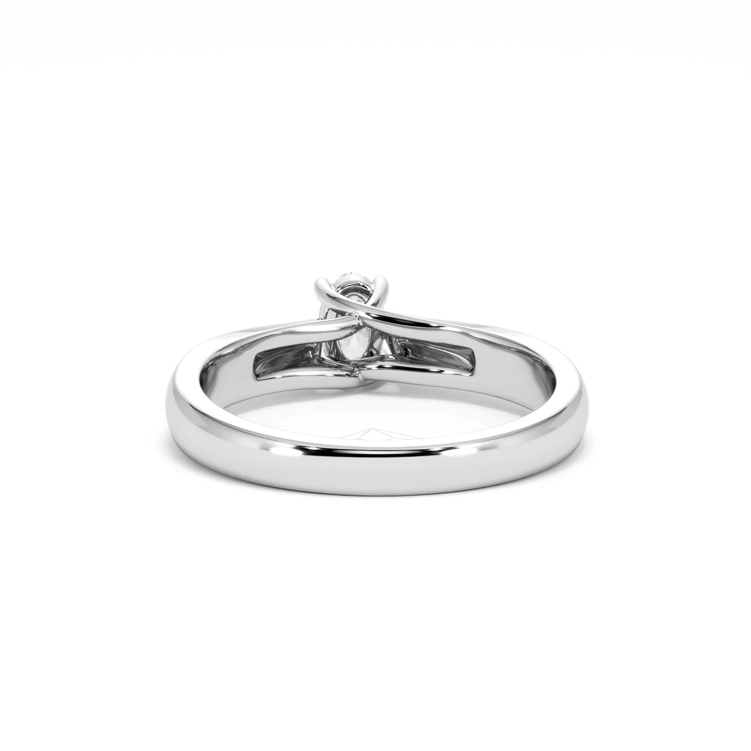 Naomi Oval Cut Lab Diamond Engagement Ring 0.33ct H/SI in 925 Silver - Image 51