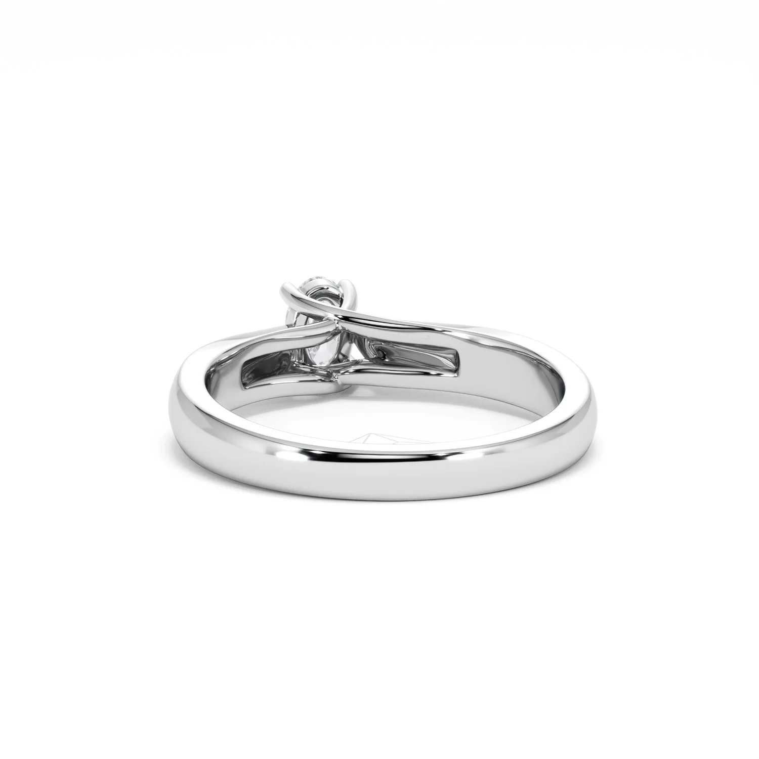 Naomi Oval Cut Lab Diamond Engagement Ring 0.33ct H/SI in 925 Silver - Image 53