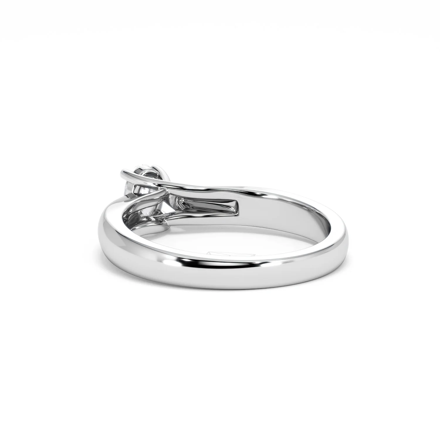 Naomi Oval Cut Lab Diamond Engagement Ring 0.33ct H/SI in 925 Silver - Image 57