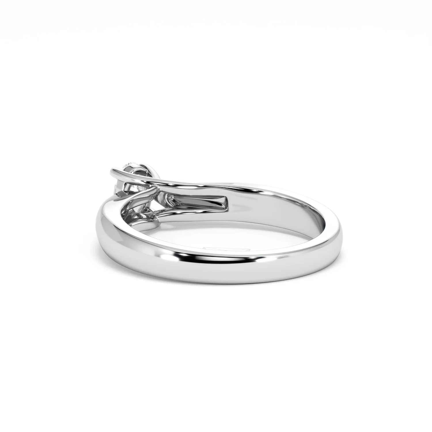 Naomi Oval Cut Lab Diamond Engagement Ring 0.33ct H/SI in 925 Silver - Image 58