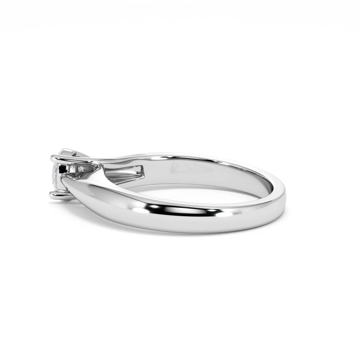 Naomi Oval Cut Lab Diamond Engagement Ring 0.33ct H/SI in 925 Silver - Image 66