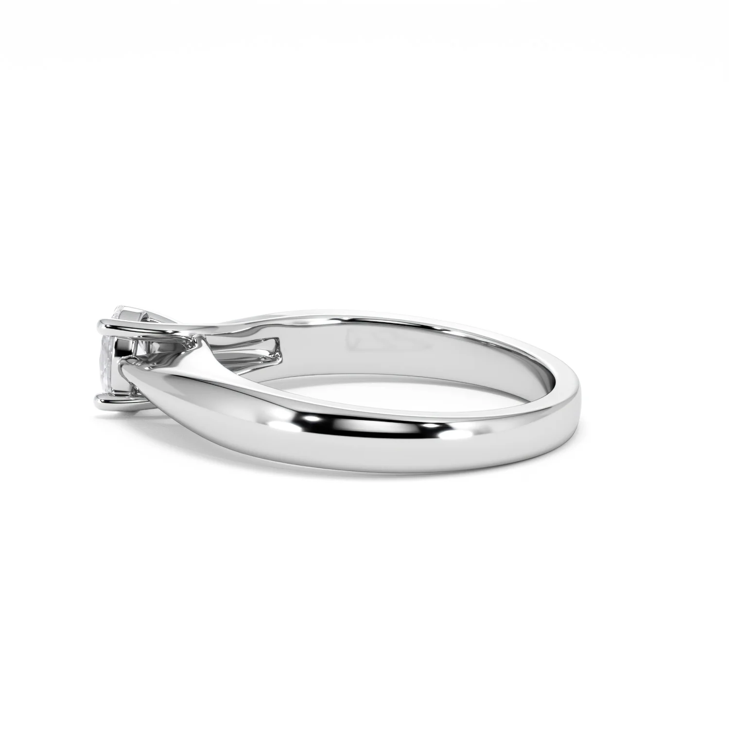 Naomi Oval Cut Lab Diamond Engagement Ring 0.33ct H/SI in 925 Silver - Image 67