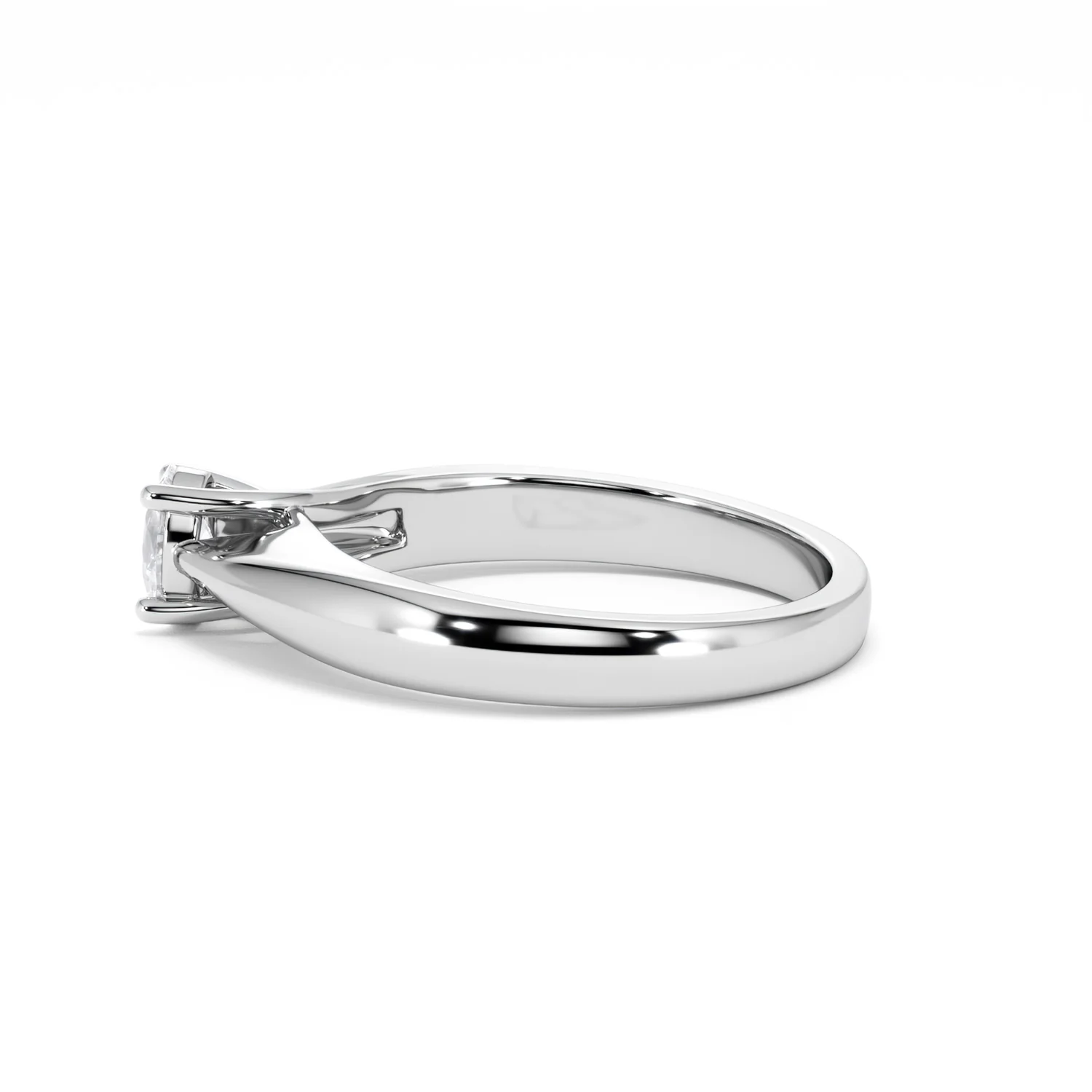Naomi Oval Cut Lab Diamond Engagement Ring 0.33ct H/SI in 925 Silver - Image 68
