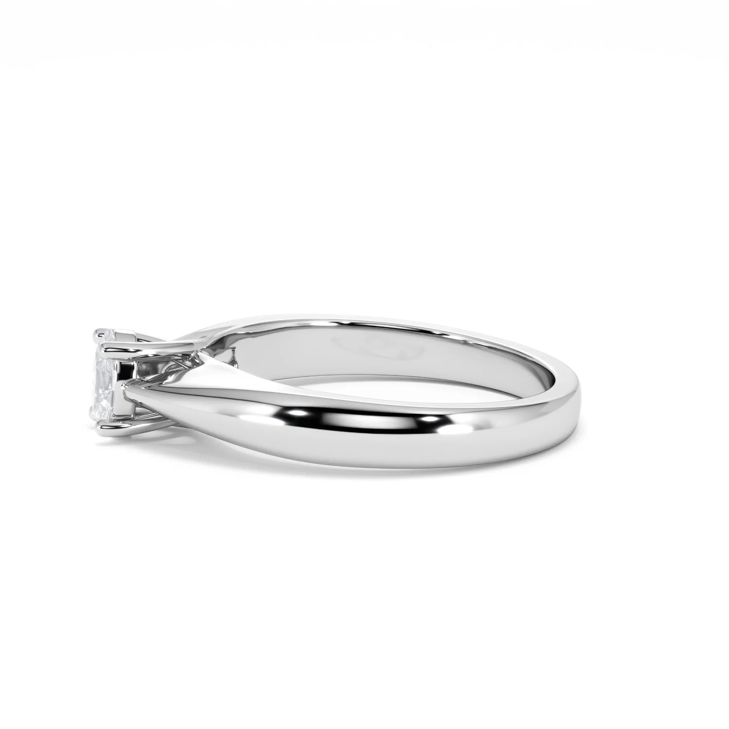 Naomi Oval Cut Lab Diamond Engagement Ring 0.33ct H/SI in 925 Silver - Image 72