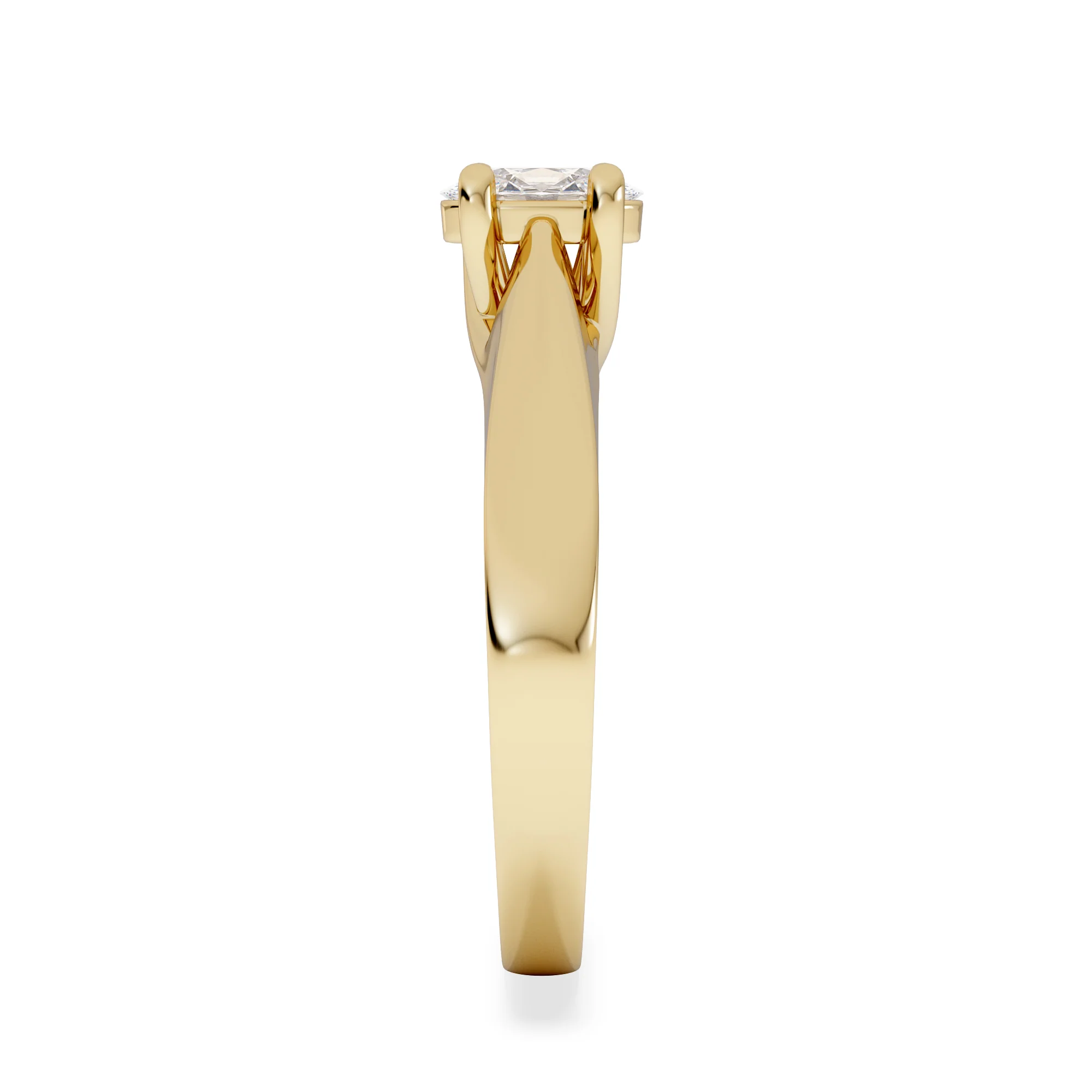 Naomi Oval Cut Lab Diamond Engagement Ring 0.50ct H/SI in 18k Gold Vermeil - Image 5