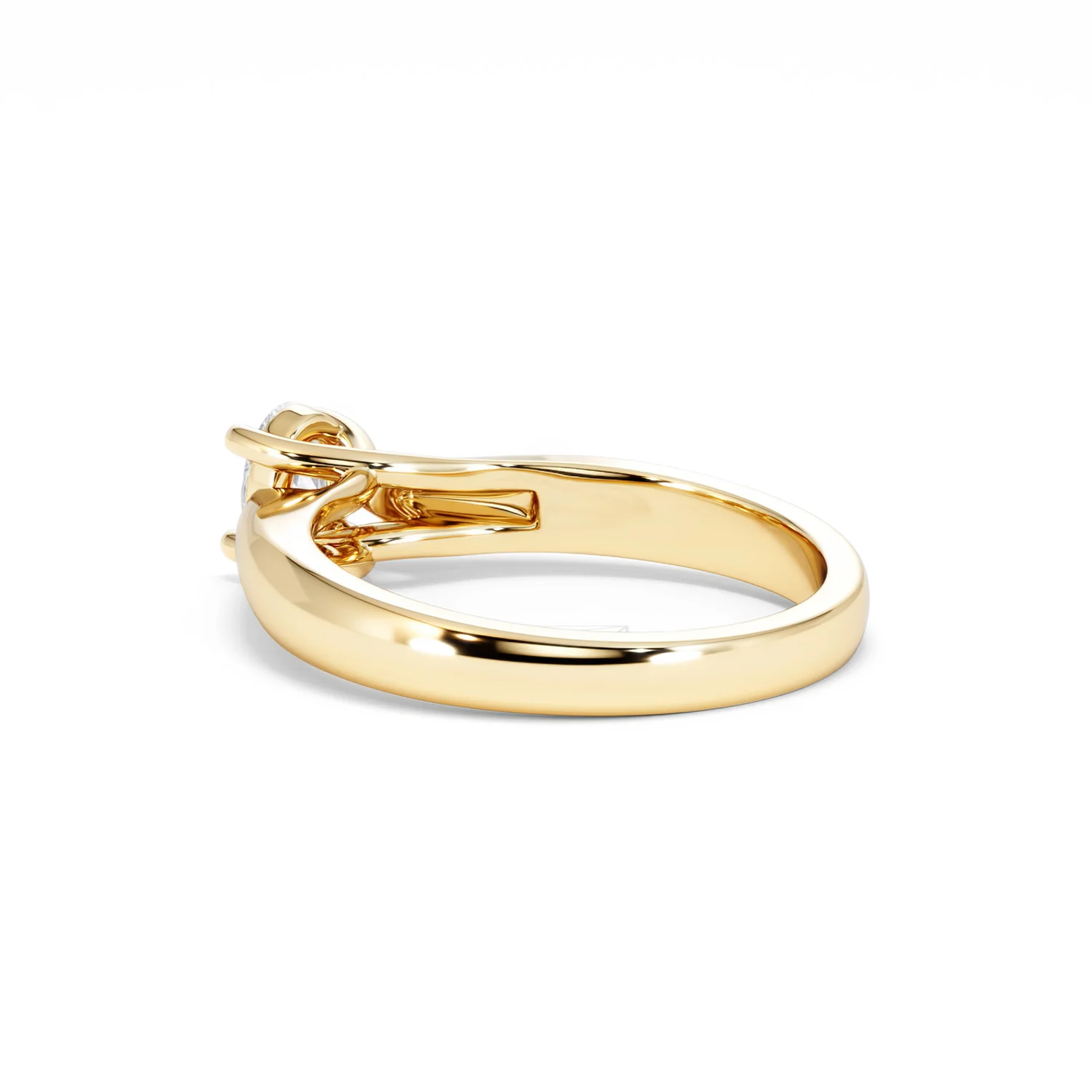 Naomi Oval Cut Lab Diamond Engagement Ring 0.50ct H/SI in 18k Gold Vermeil - Image 60
