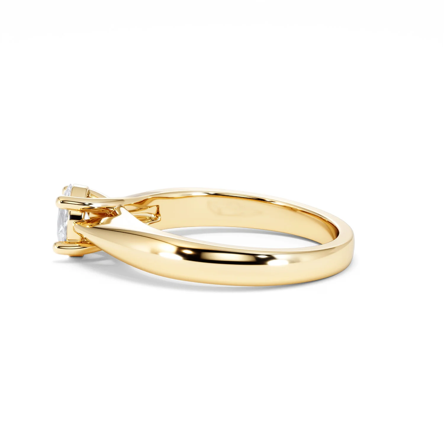 Naomi Oval Cut Lab Diamond Engagement Ring 0.50ct H/SI in 18k Gold Vermeil - Image 69