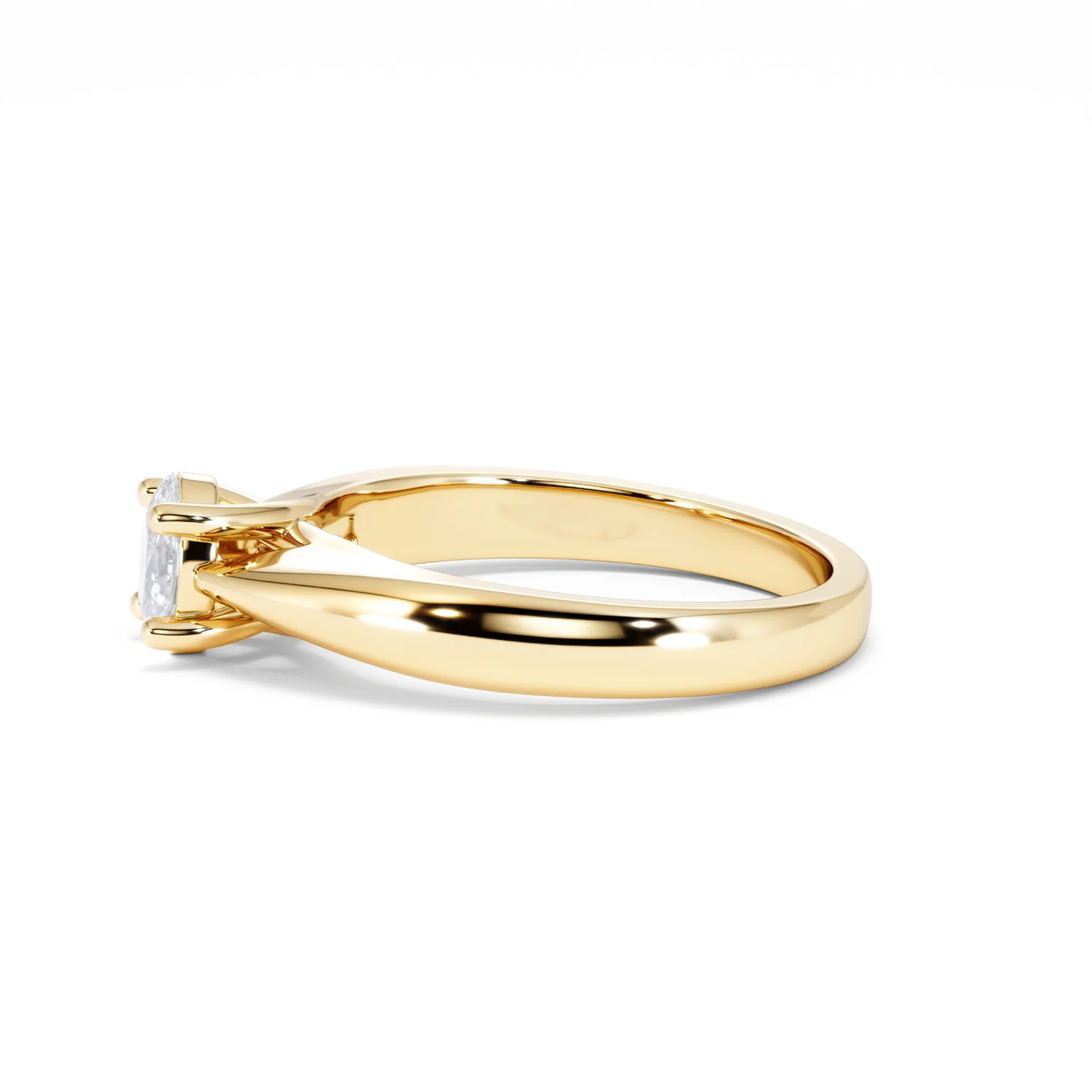 Naomi Oval Cut Lab Diamond Engagement Ring 0.50ct H/SI in 18k Gold Vermeil - Image 72