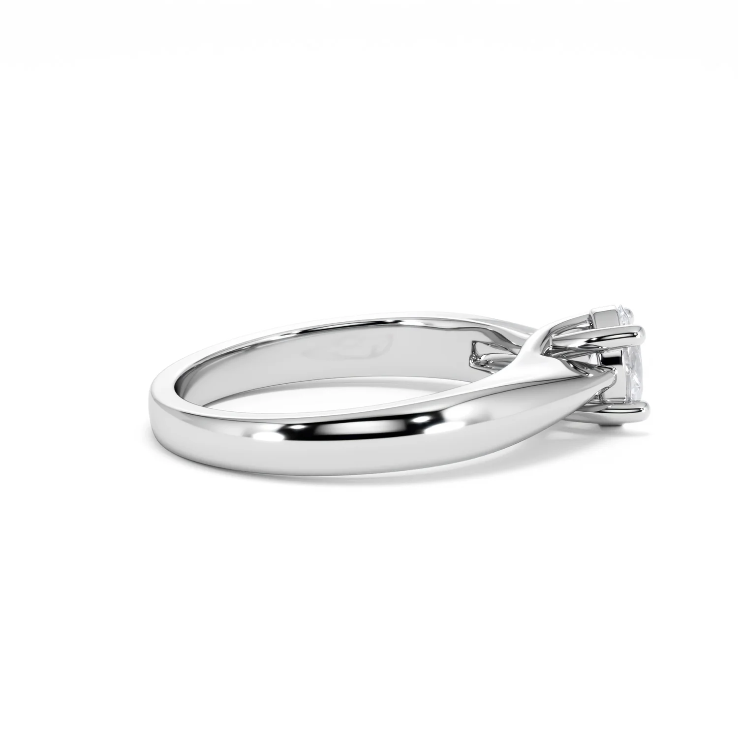 Naomi Oval Cut Lab Diamond Engagement Ring 0.50ct H/SI in 925 Silver - Image 31