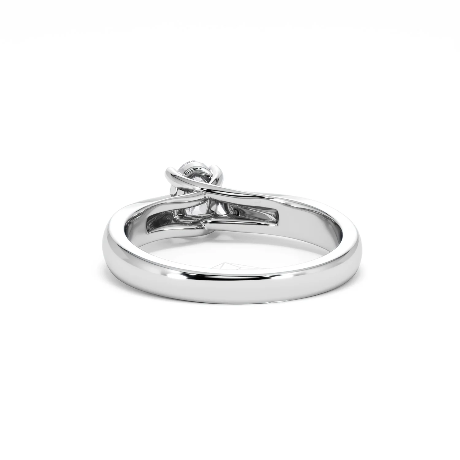 Naomi Oval Cut Lab Diamond Engagement Ring 0.50ct H/SI in 925 Silver - Image 53