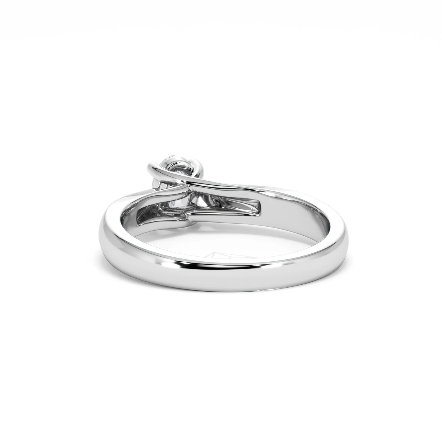 Naomi Oval Cut Lab Diamond Engagement Ring 0.50ct H/SI in 925 Silver - Image 54