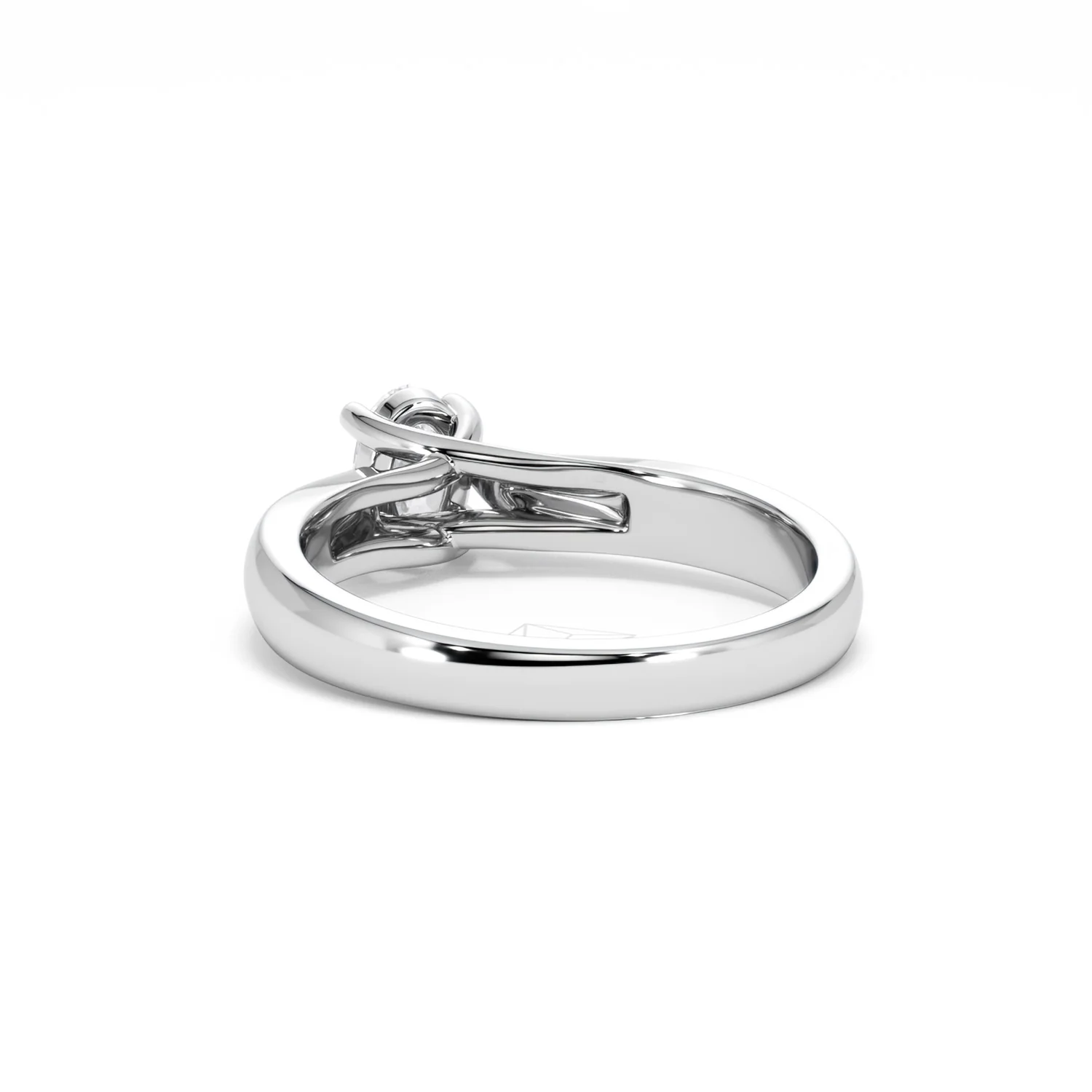 Naomi Oval Cut Lab Diamond Engagement Ring 0.50ct H/SI in 925 Silver - Image 55