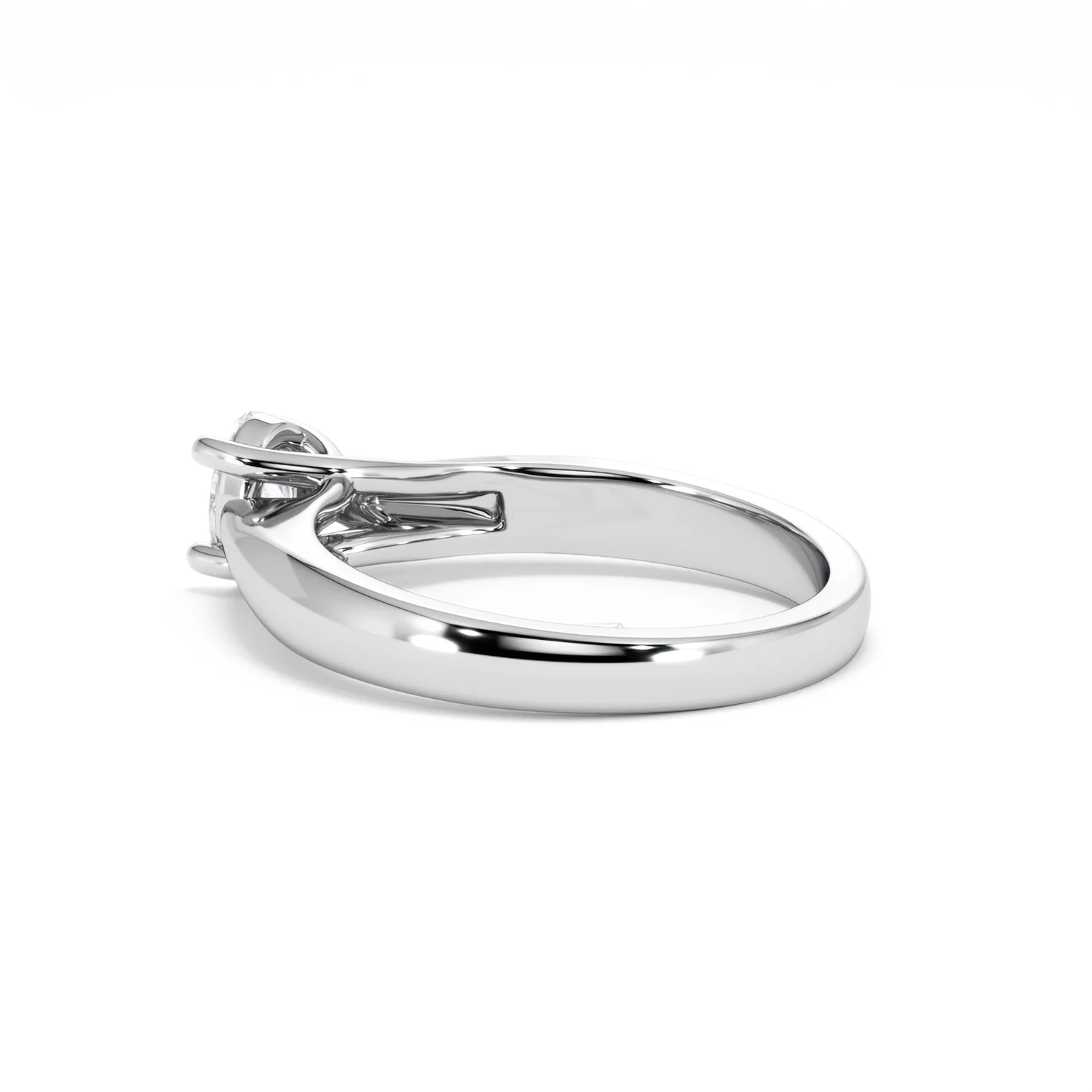 Naomi Oval Cut Lab Diamond Engagement Ring 0.50ct H/SI in 925 Silver - Image 62