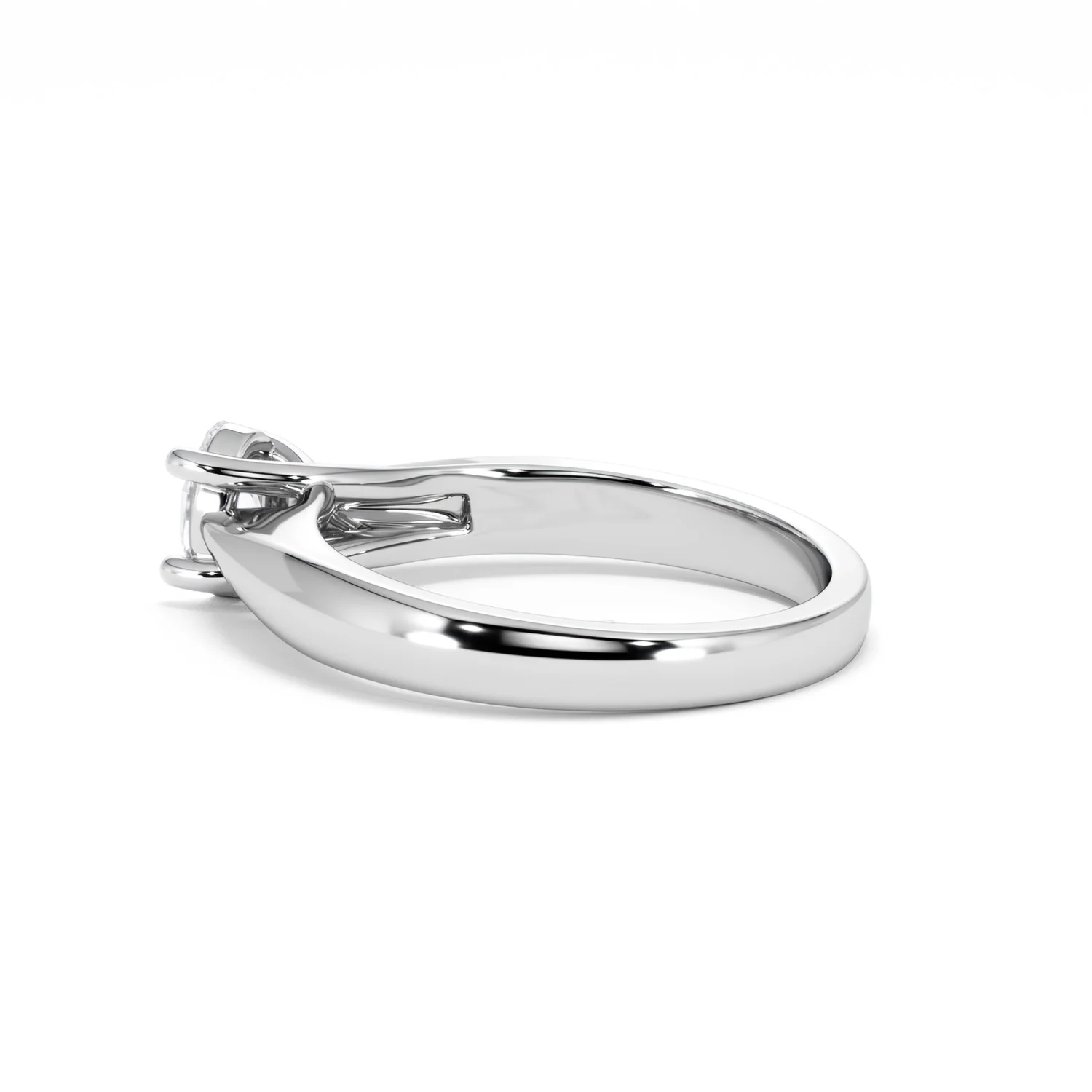 Naomi Oval Cut Lab Diamond Engagement Ring 0.50ct H/SI in 925 Silver - Image 64
