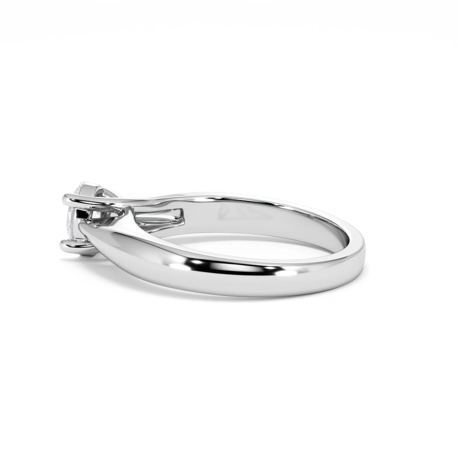 Naomi Oval Cut Lab Diamond Engagement Ring 0.50ct H/SI in 925 Silver - Image 66