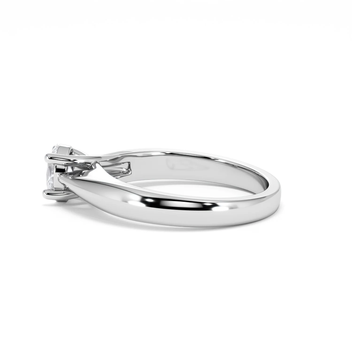 Naomi Oval Cut Lab Diamond Engagement Ring 0.50ct H/SI in 925 Silver - Image 68