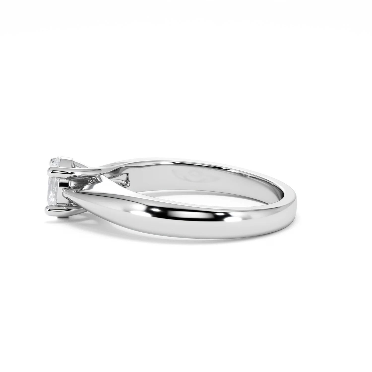 Naomi Oval Cut Lab Diamond Engagement Ring 0.50ct H/SI in 925 Silver - Image 70