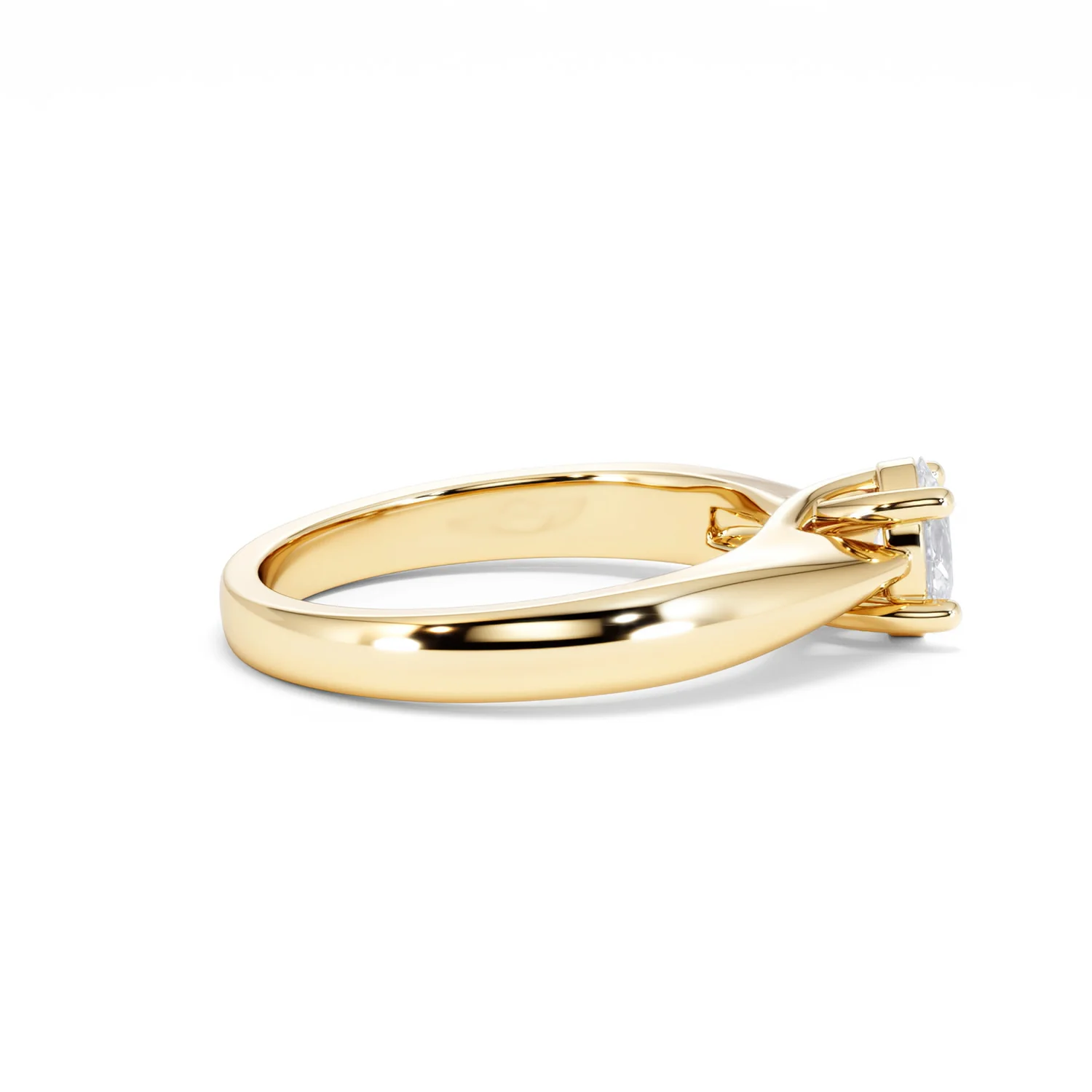 Naomi Oval Cut Lab Diamond Engagement Ring 0.50ct H/SI in 9k Gold - Image 30