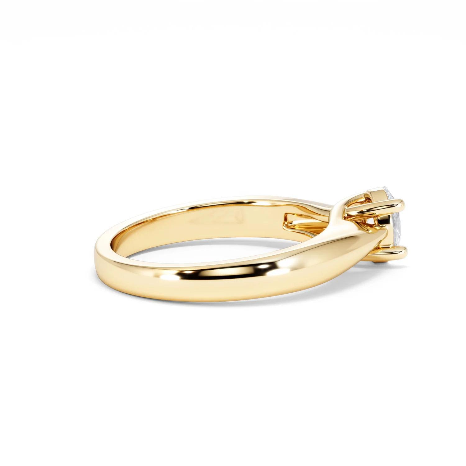 Naomi Oval Cut Lab Diamond Engagement Ring 0.50ct H/SI in 9k Gold - Image 33