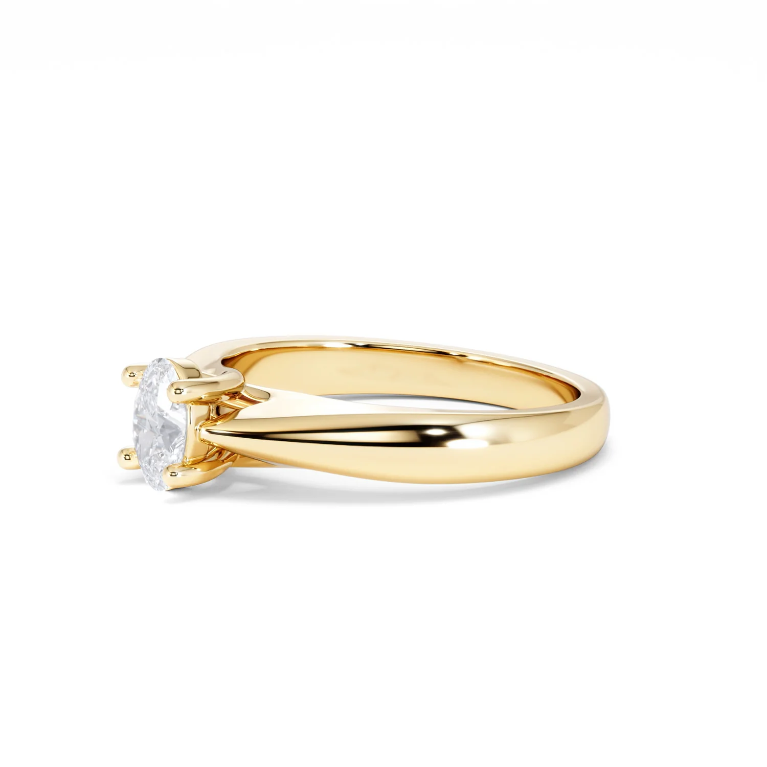 Naomi Oval Cut Lab Diamond Engagement Ring 0.50ct H/SI in 9k Gold - Image 78