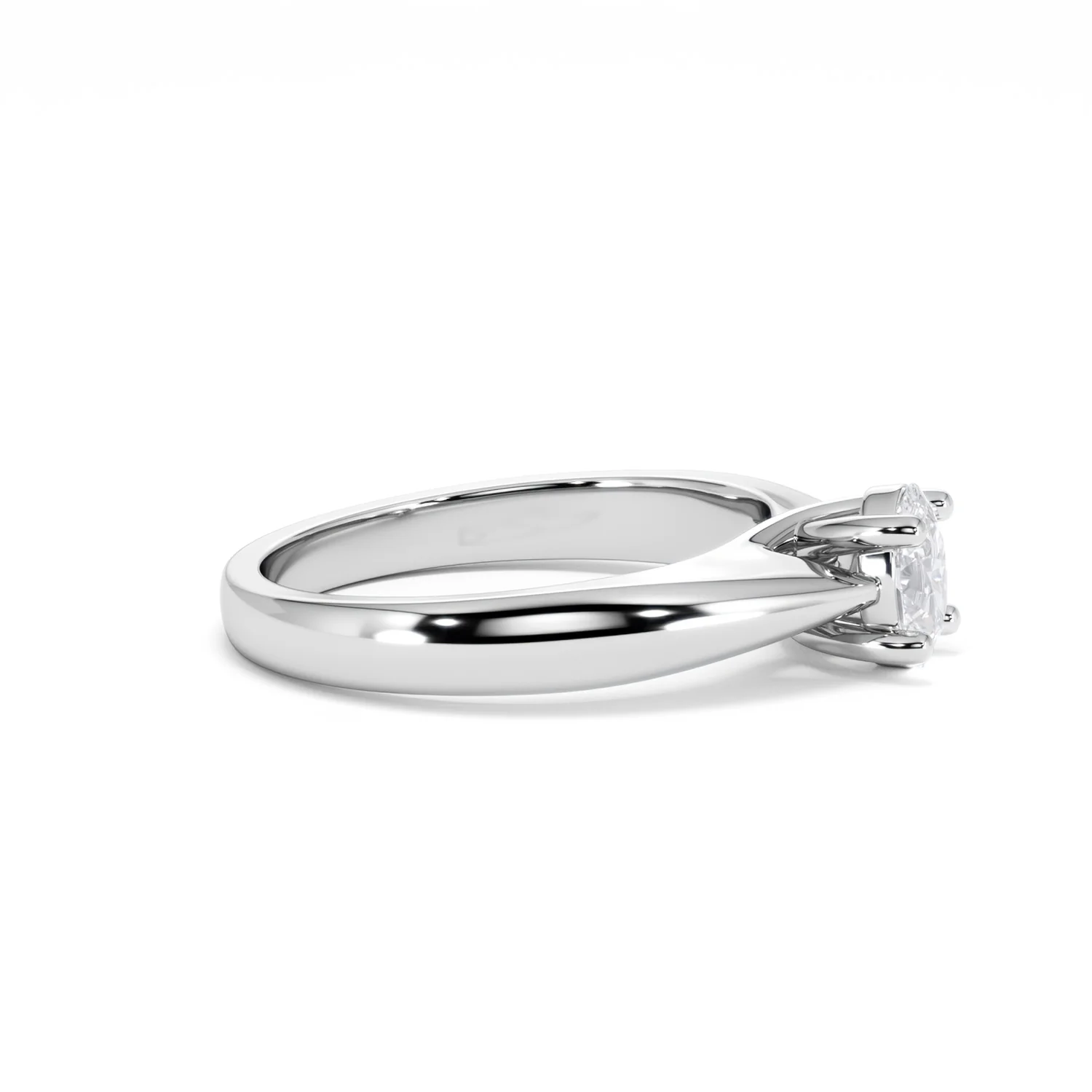 Naomi Oval Cut Lab Diamond Engagement Ring 0.50ct H/SI in 9k White Gold - Image 26
