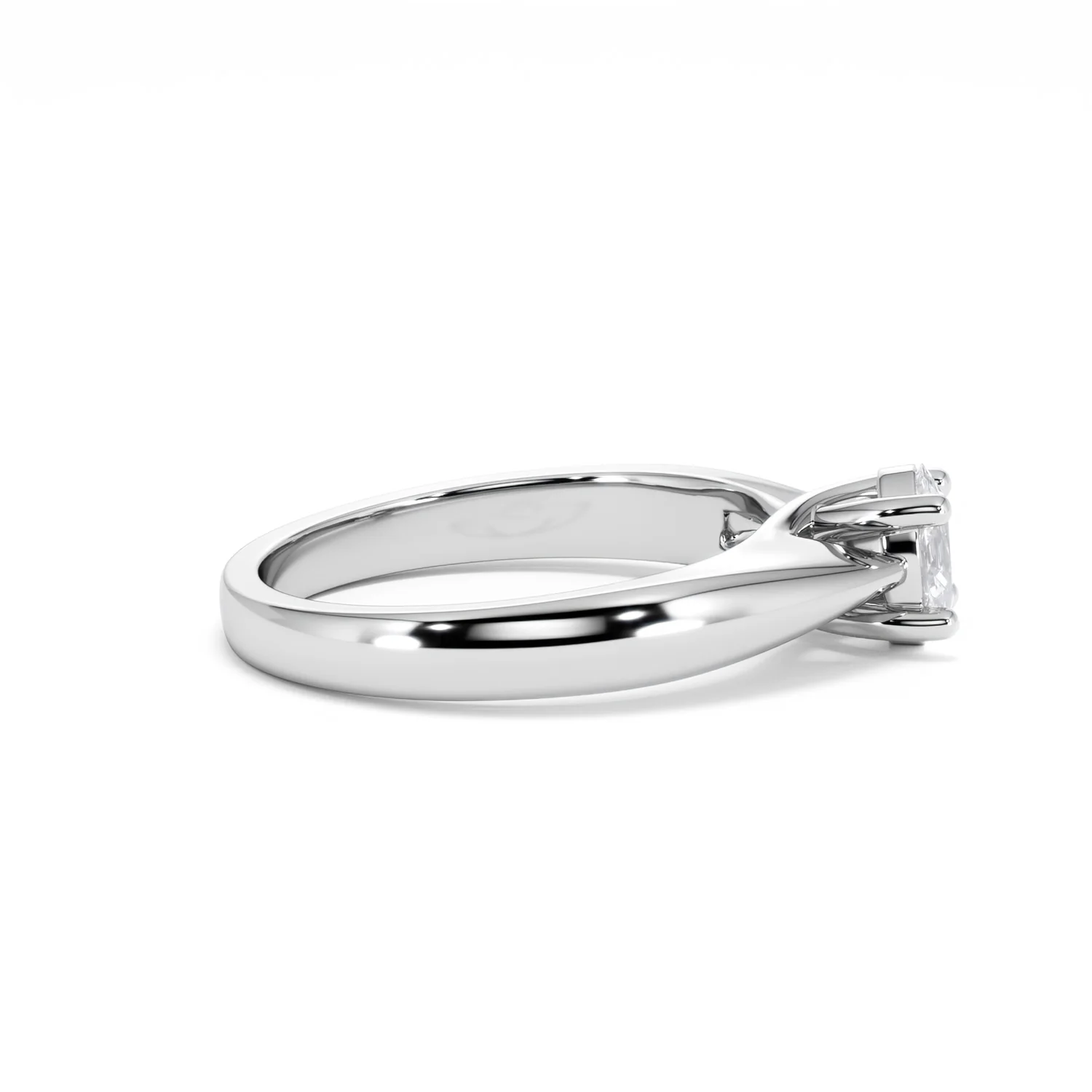 Naomi Oval Cut Lab Diamond Engagement Ring 0.50ct H/SI in 9k White Gold - Image 29