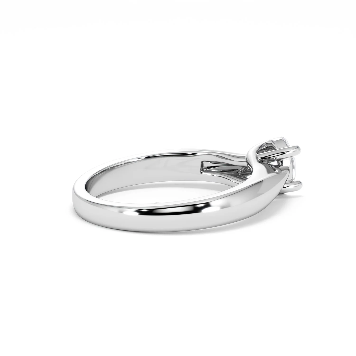Naomi Oval Cut Lab Diamond Engagement Ring 0.50ct H/SI in 9k White Gold - Image 36