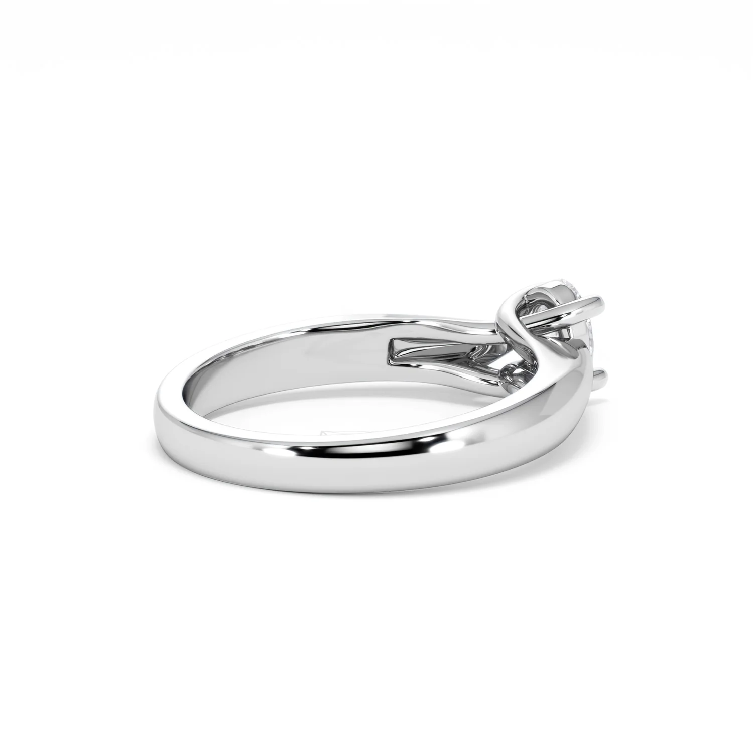 Naomi Oval Cut Lab Diamond Engagement Ring 0.50ct H/SI in 9k White Gold - Image 39