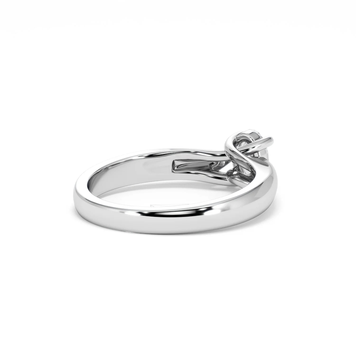 Naomi Oval Cut Lab Diamond Engagement Ring 0.50ct H/SI in 9k White Gold - Image 41