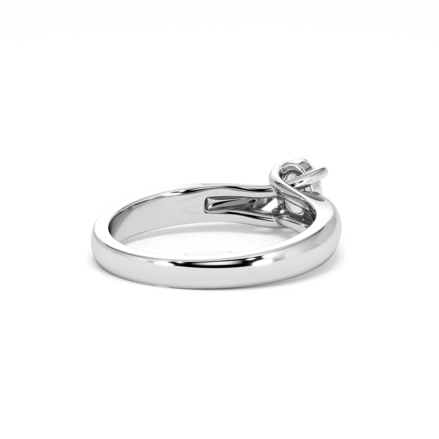 Naomi Oval Cut Lab Diamond Engagement Ring 0.50ct H/SI in 9k White Gold - Image 42