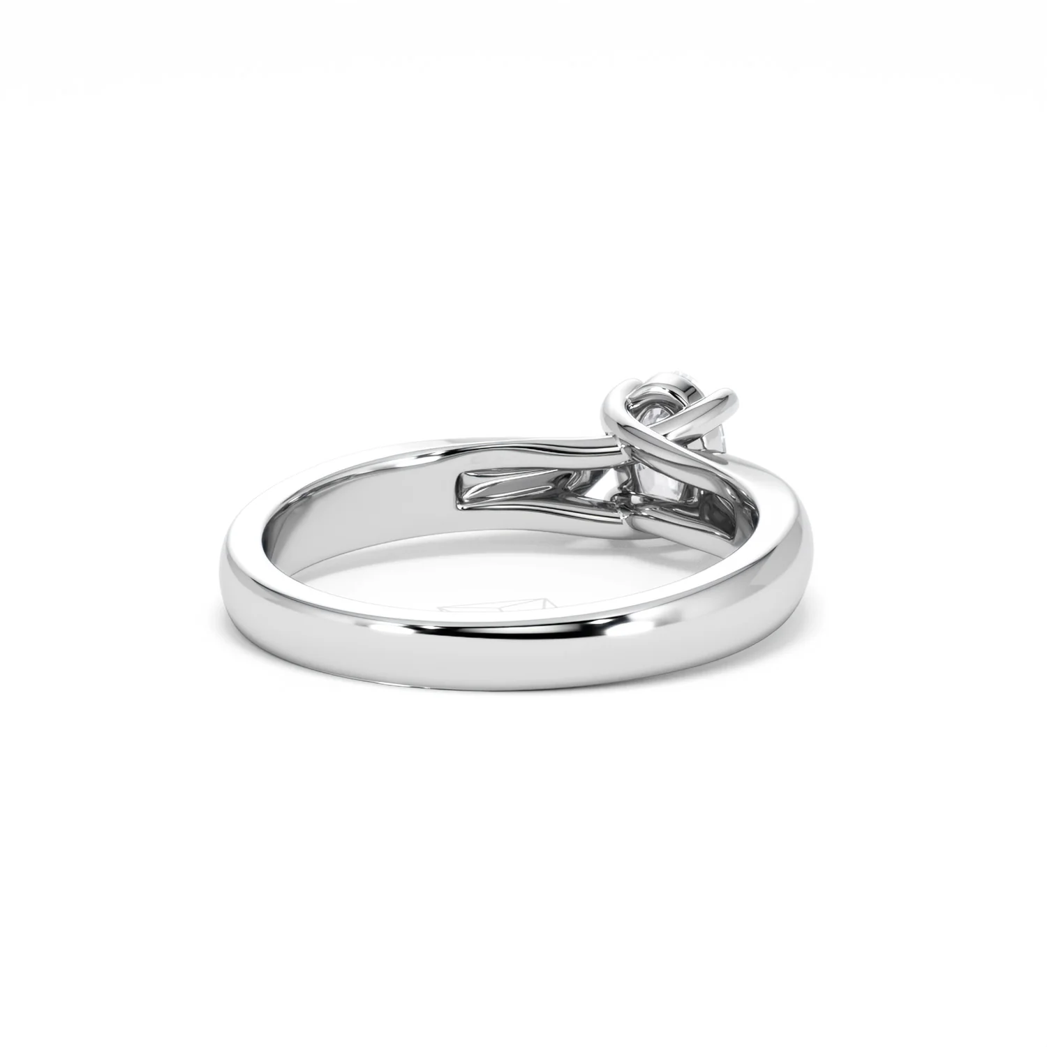 Naomi Oval Cut Lab Diamond Engagement Ring 0.50ct H/SI in 9k White Gold - Image 44