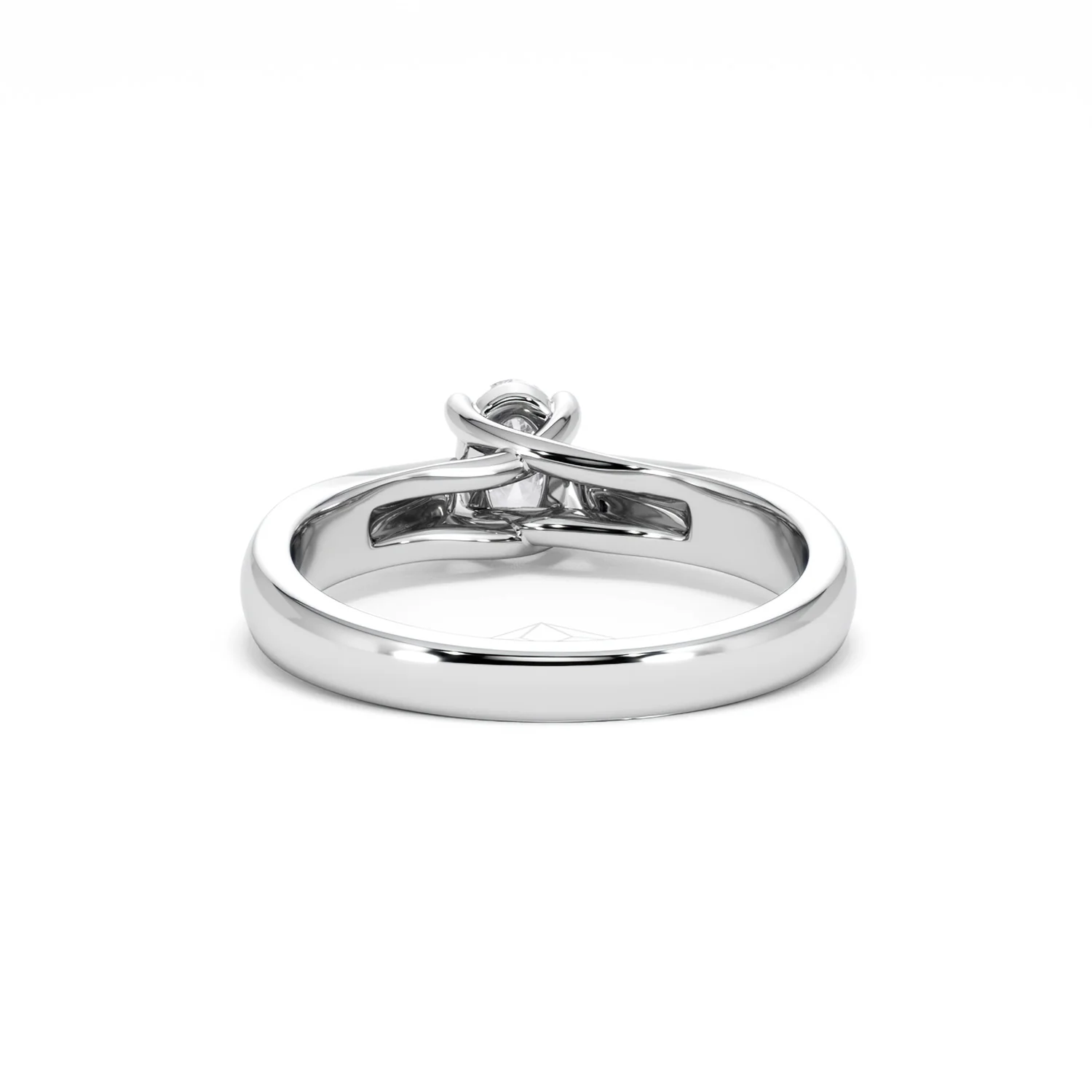 Naomi Oval Cut Lab Diamond Engagement Ring 0.50ct H/SI in 9k White Gold - Image 51