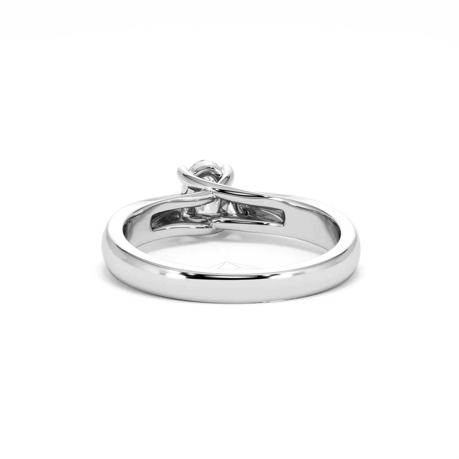 Naomi Oval Cut Lab Diamond Engagement Ring 0.50ct H/SI in 9k White Gold - Image 52